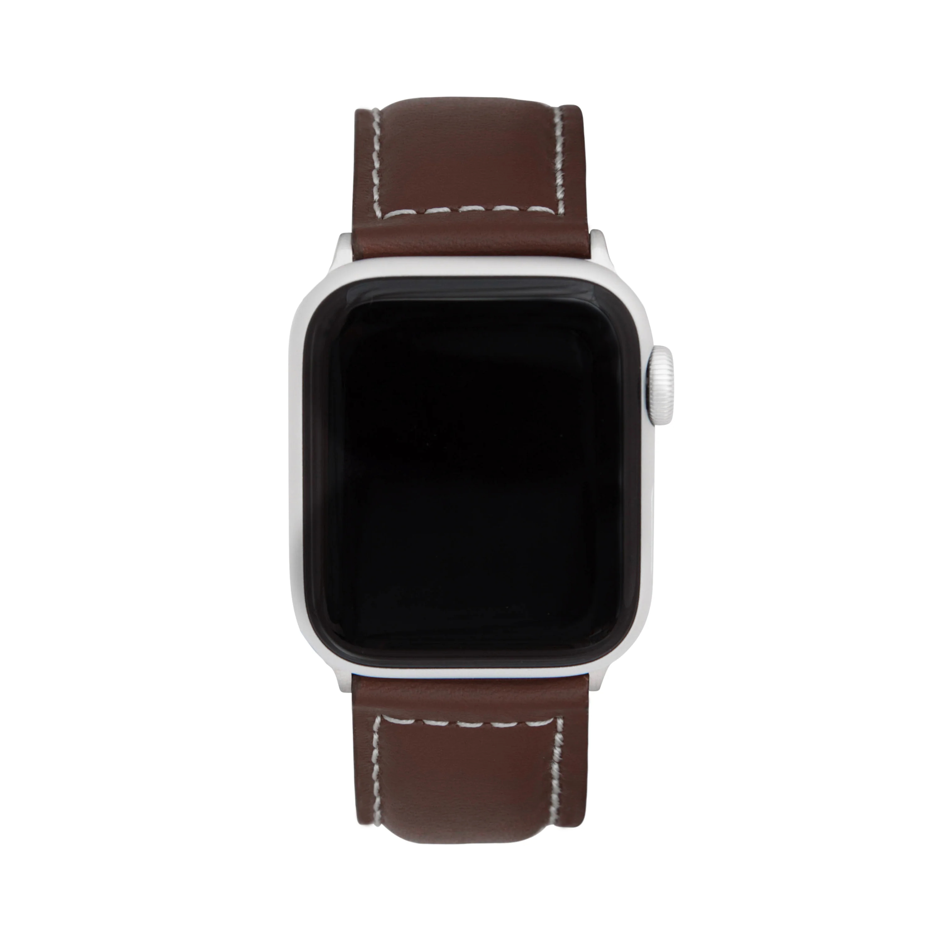 Classic Leather Band with Stitch for Apple Watch Series 8/7/6/5/4/3/2/1/SE Light Brown (38mm | 40mm | 41mm) |  Dial - Image 2