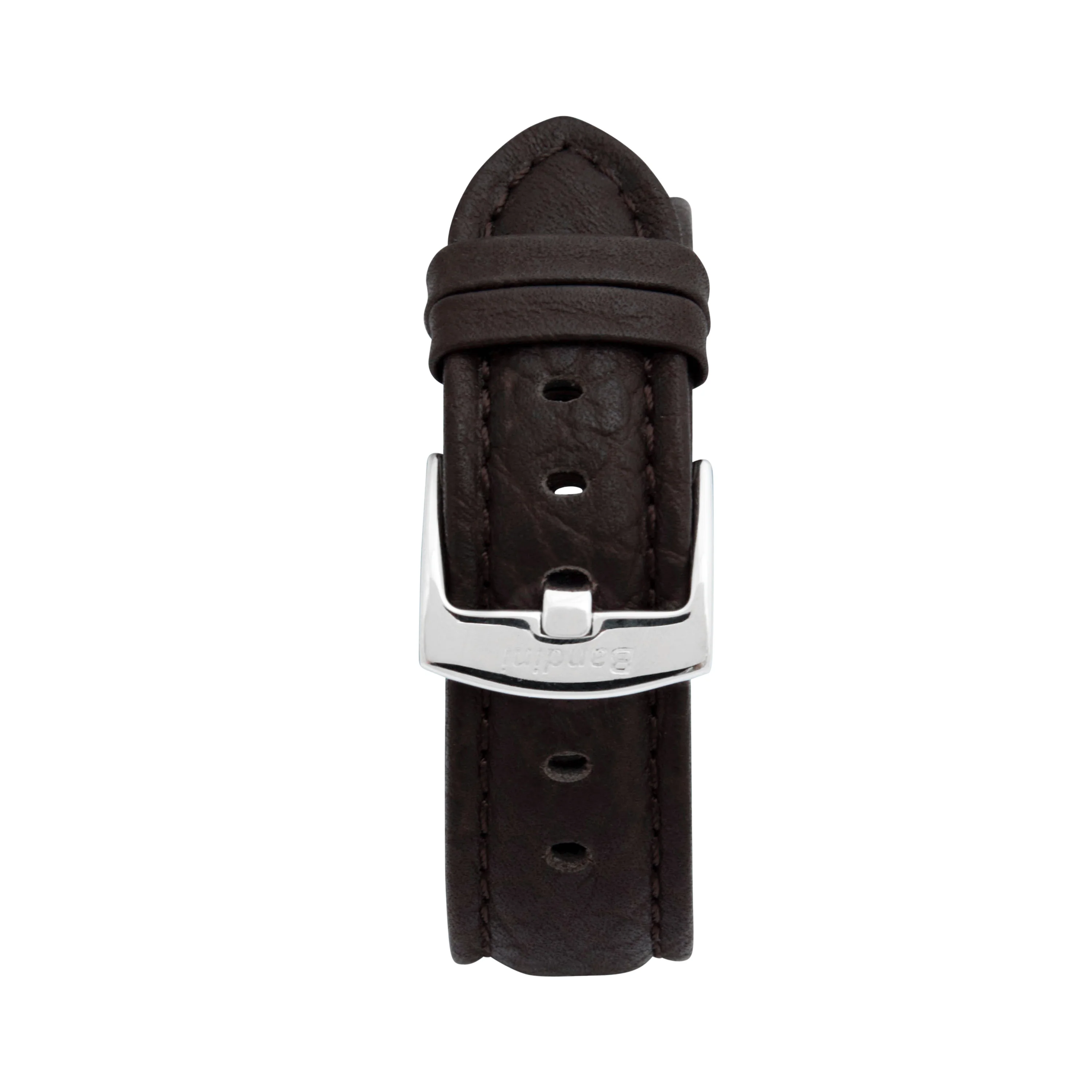Classic Leather Buffalo Pattern Band for Apple Watch Ultra & Series 8/7/6/5/4/3/2/1/SE Brown (42mm | 44mm | 45mm | 49mm) |  Dial - Image 3