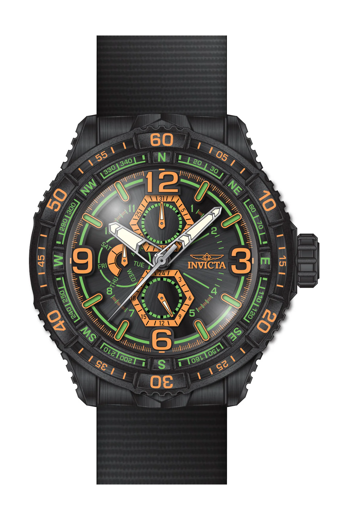 Coalition Forces 49mm / Black / Black | Black Dial