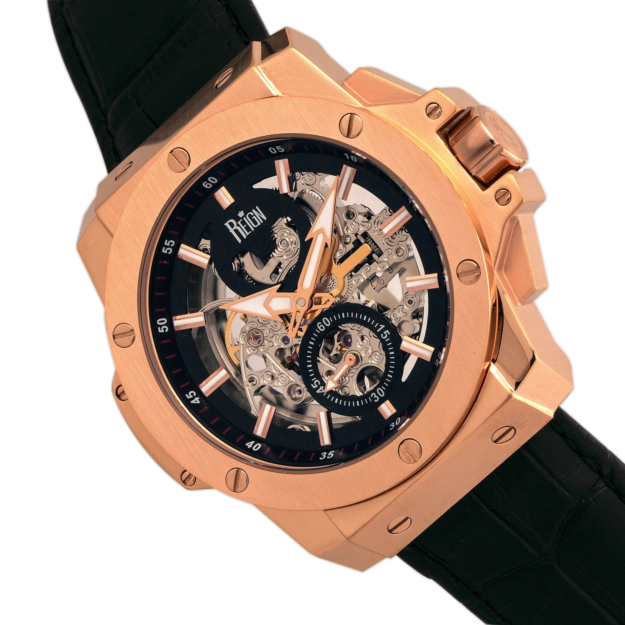 Commodus Rose Gold/Black | Black Dial - Image 4