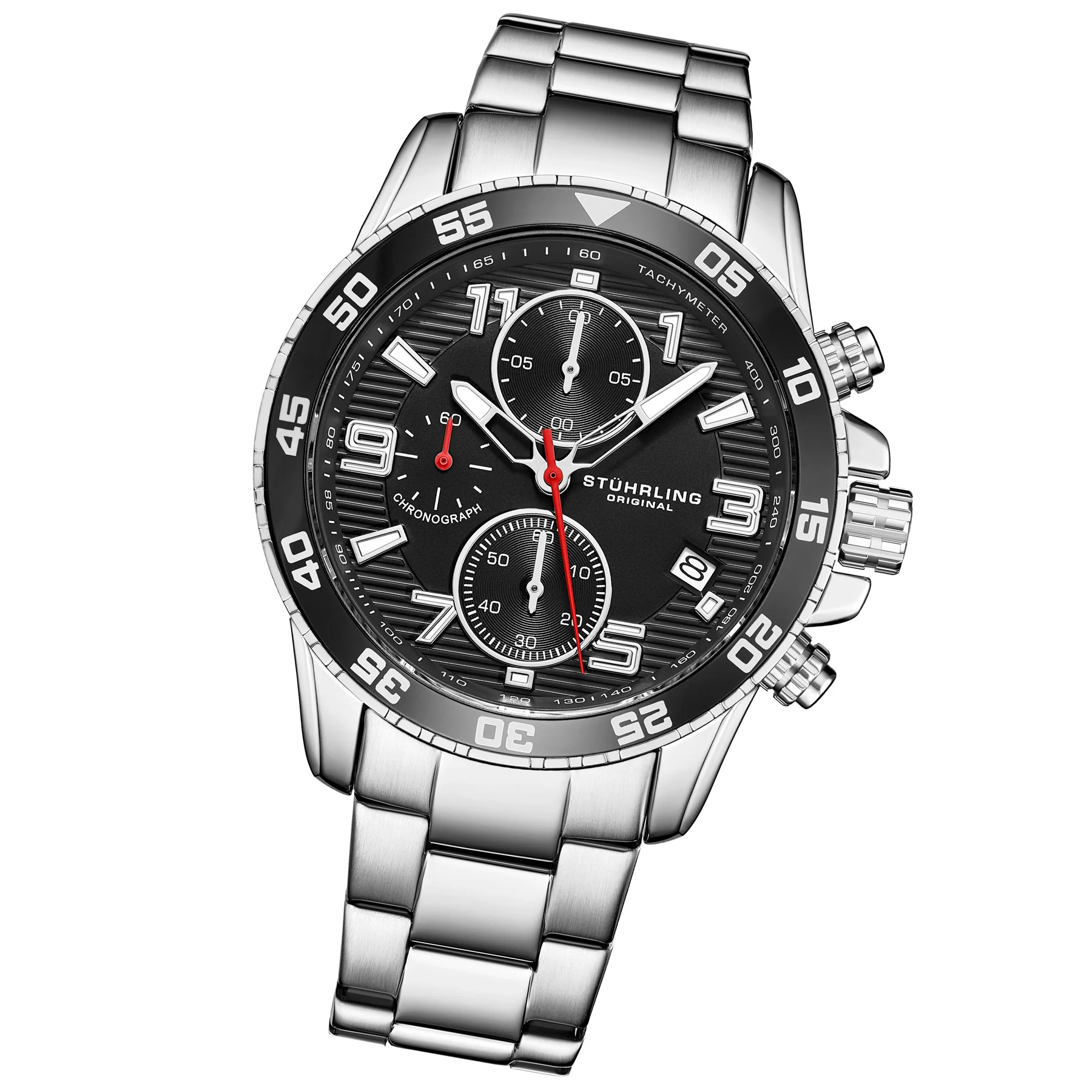 Concorso Quartz 40mm Chronograph Black Silver/Stainless Steel | Black Dial - Image 2