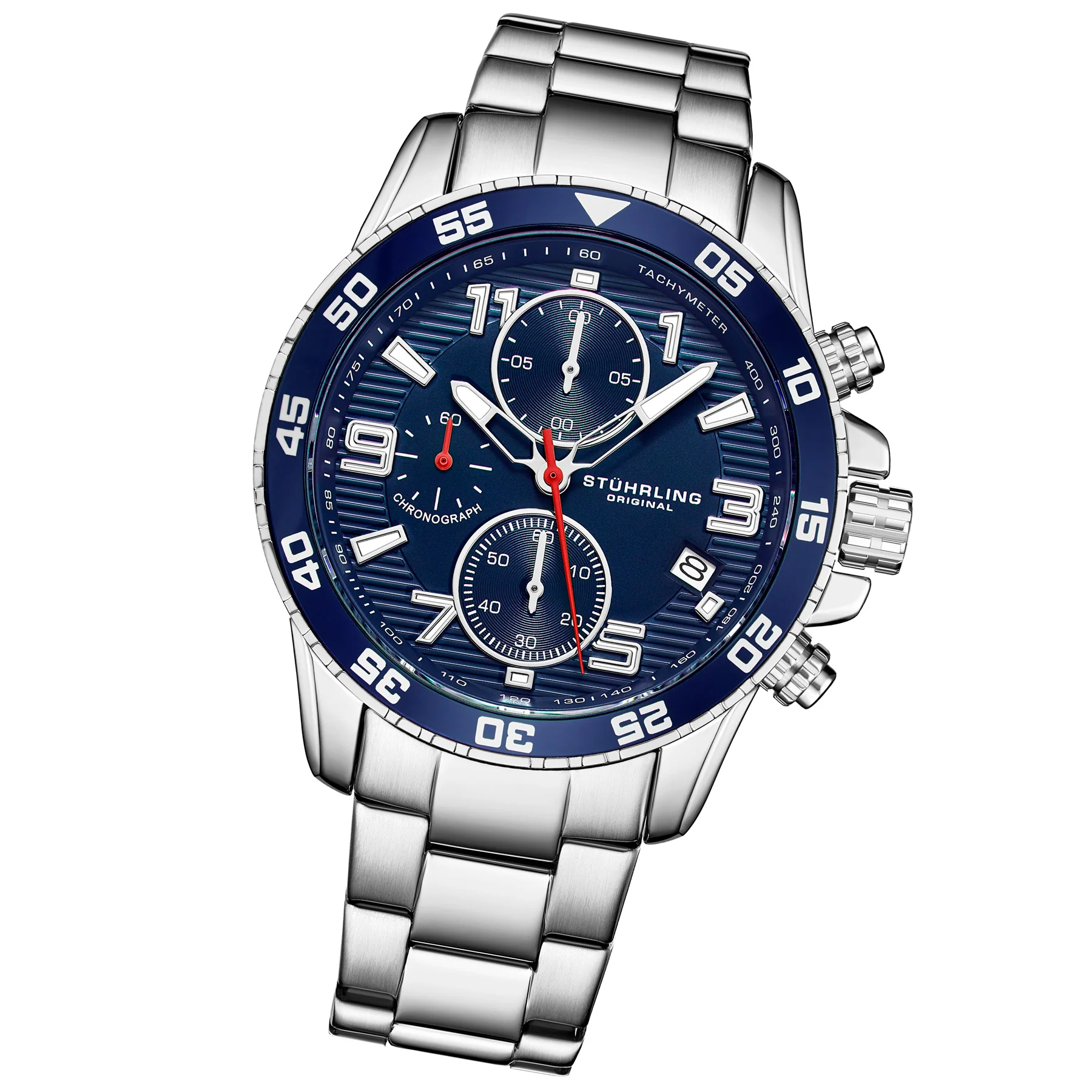 Concorso Quartz 40mm Chronograph Blue Silver/Stainless Steel | Blue Dial - Image 2