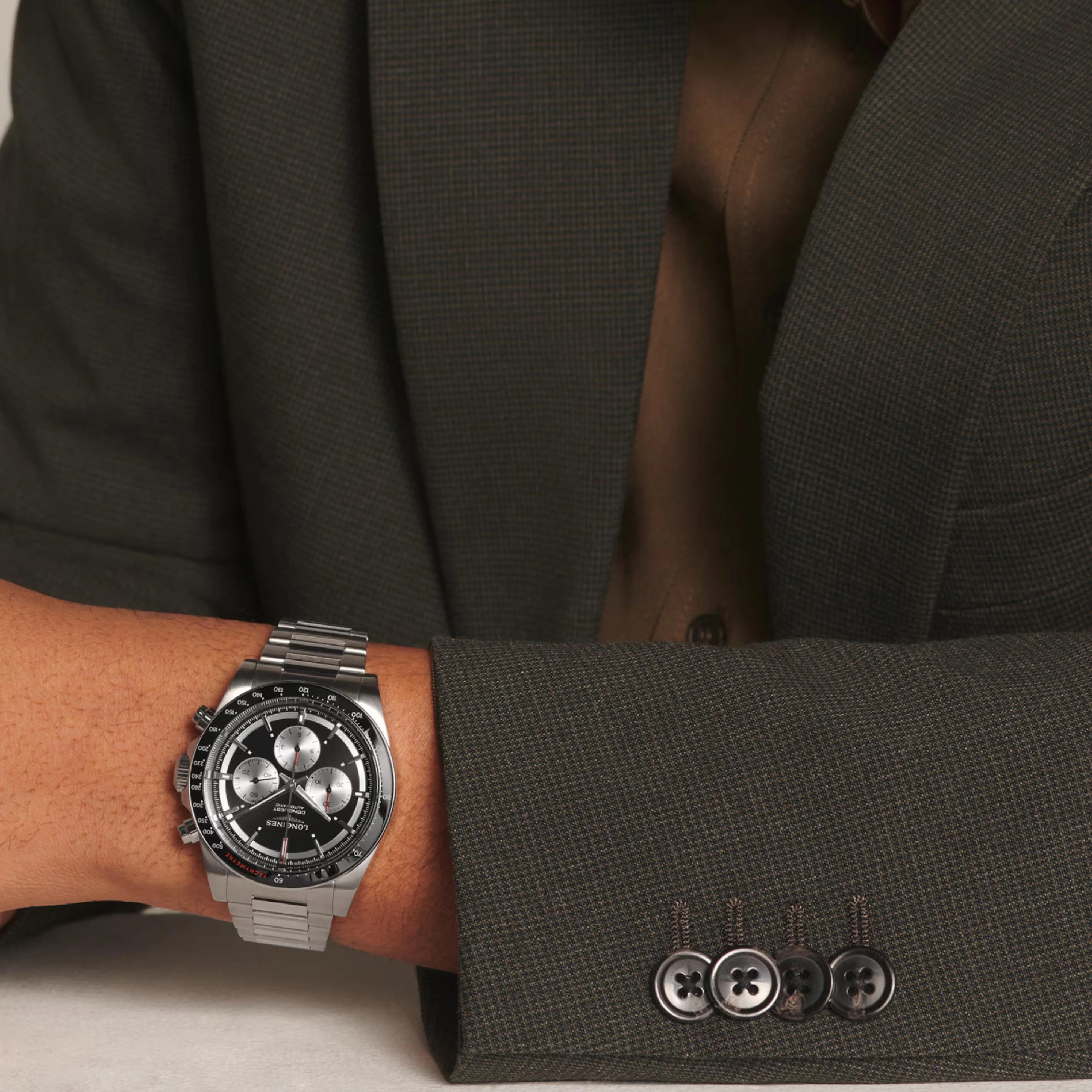 Conquest Chronograph Black / Stainless Steel | Black Dial - Image 4