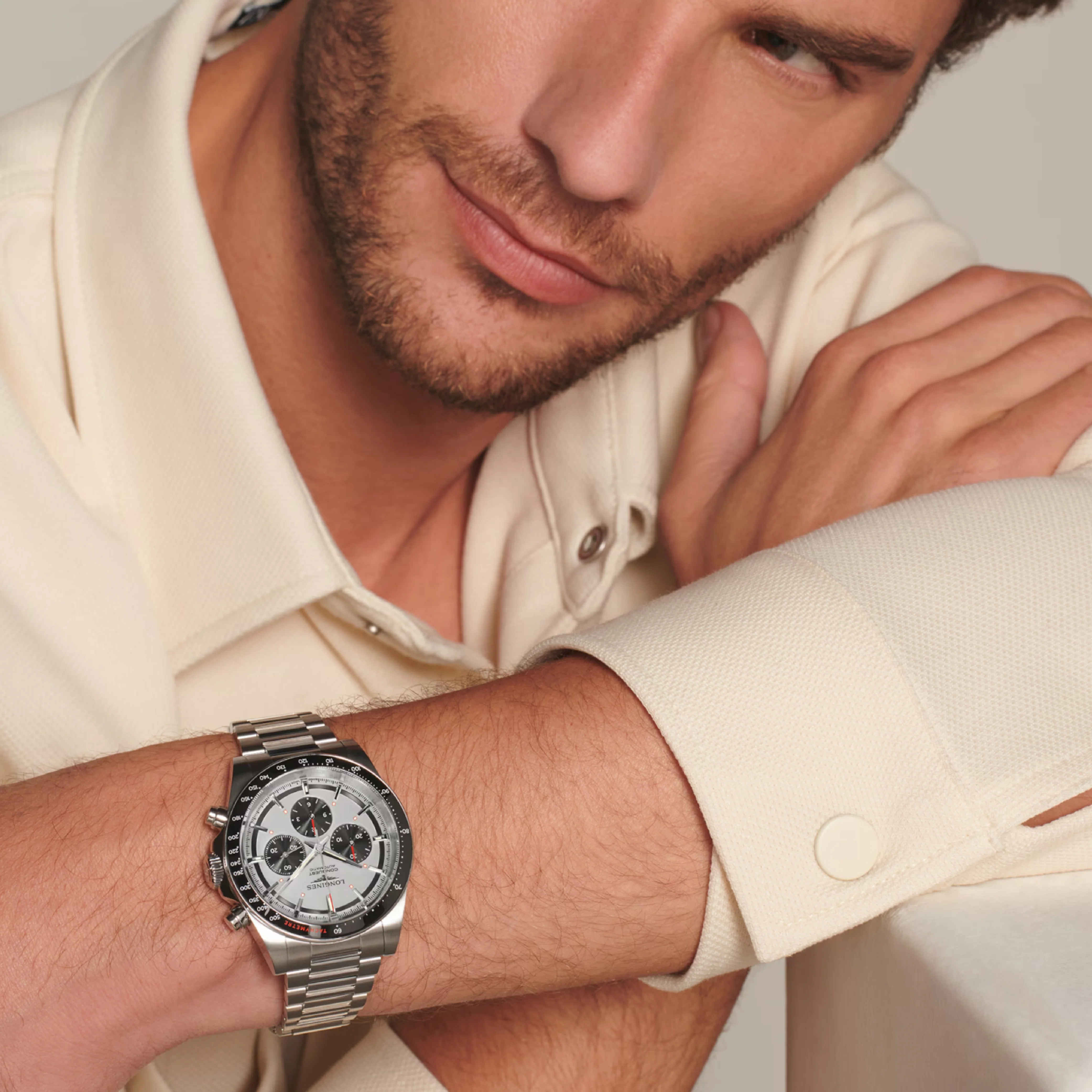Conquest Chronograph Silver / Stainless Steel | Silver Dial - Image 3