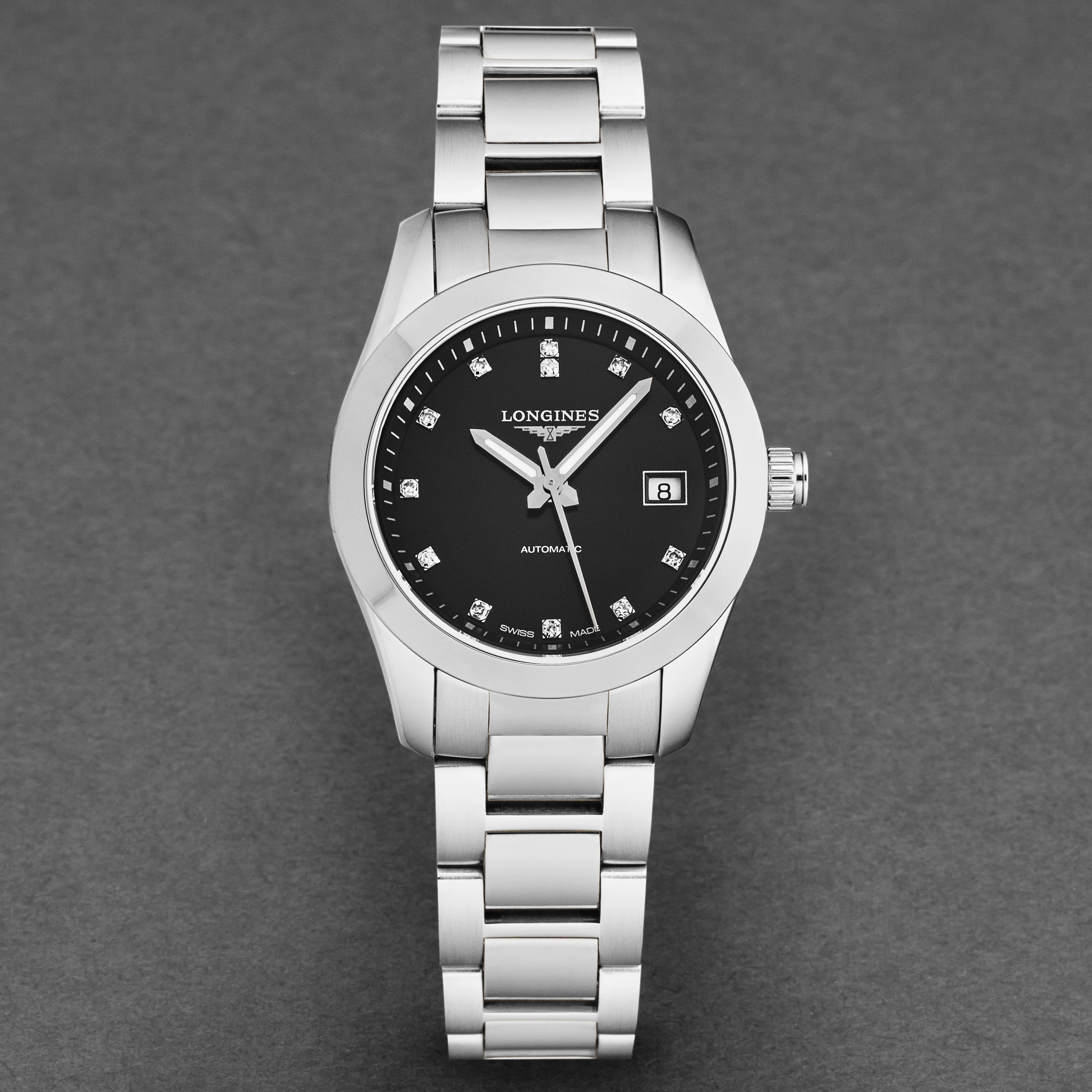 Conquest L22854586 / Silver | Black Dial - Image 4