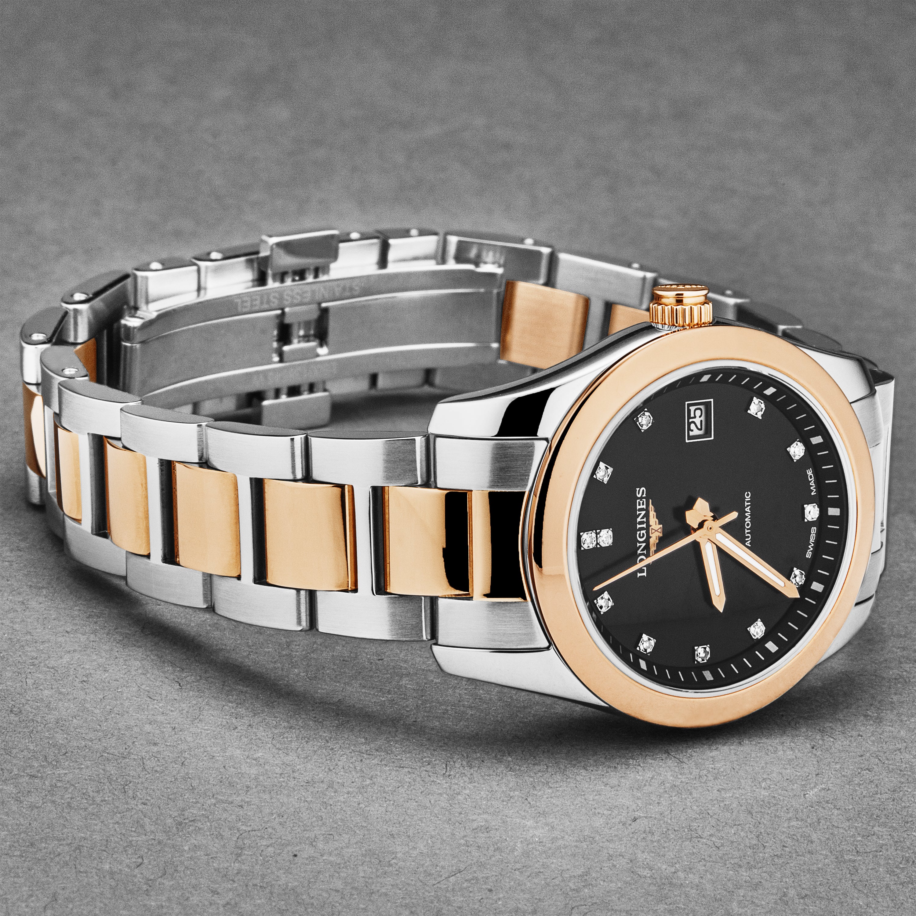 Conquest L22855587 / Silver | Black Dial - Image 2