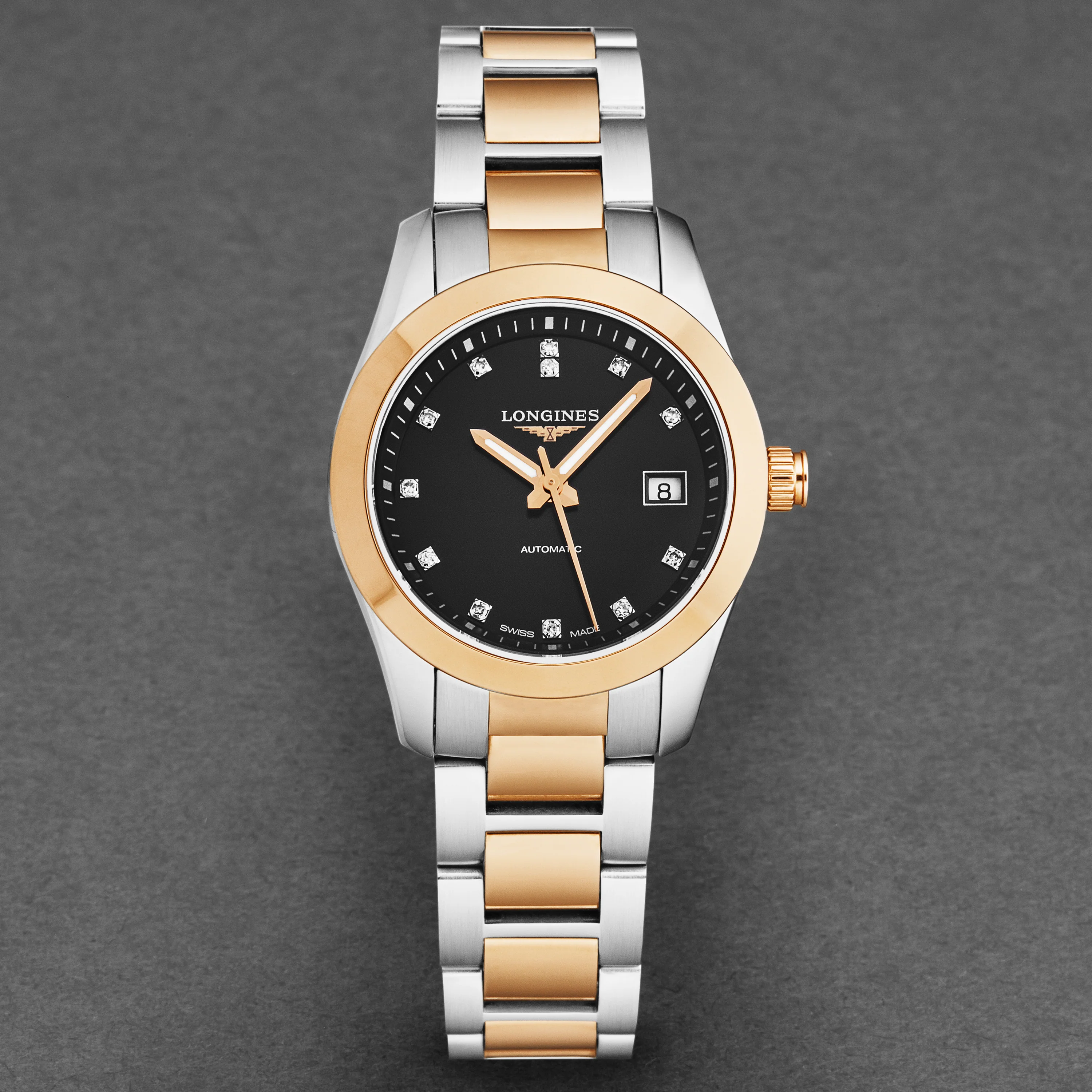 Conquest L22855587 / Silver | Black Dial - Image 4