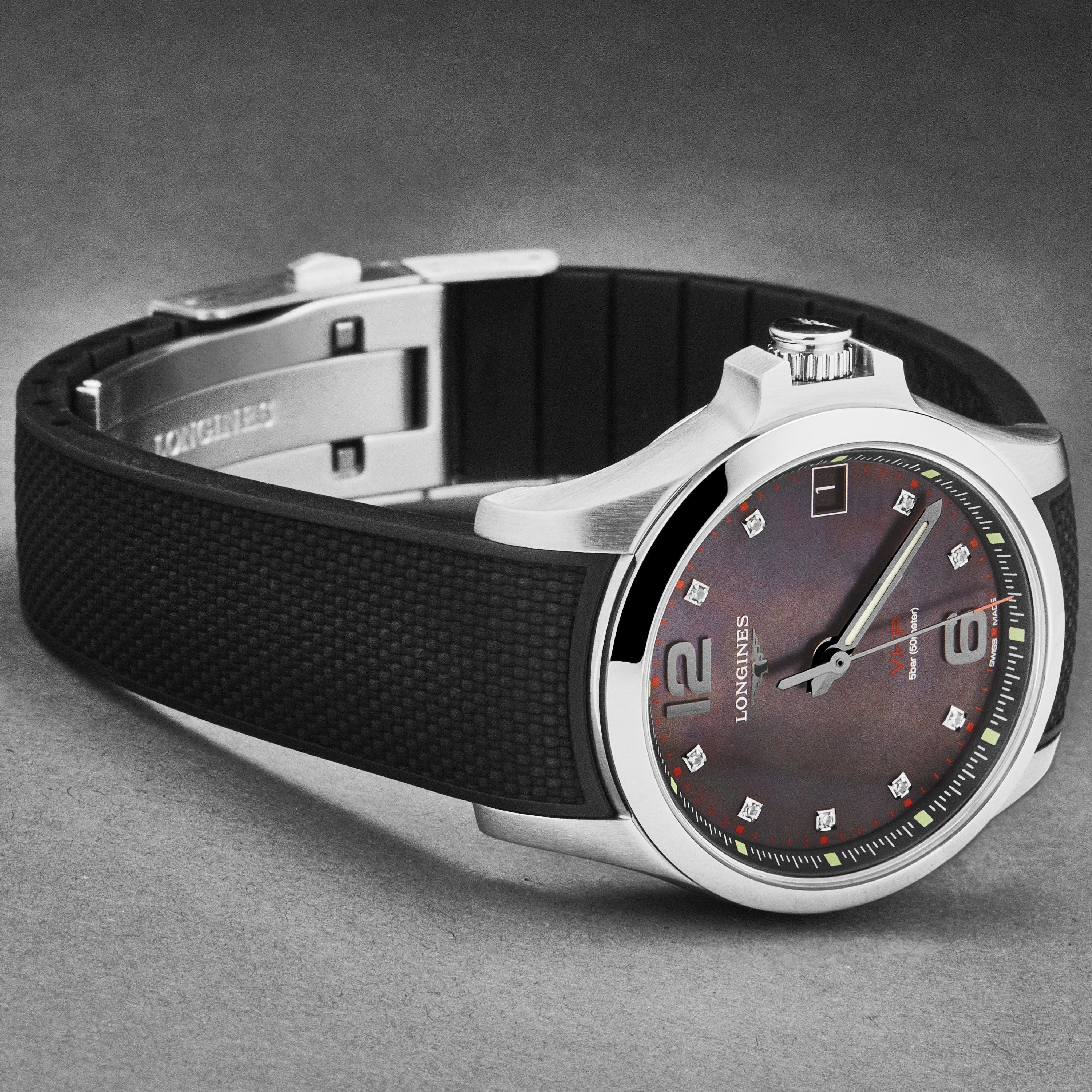Conquest L33164889 / White mother-of-pearl | Black Mother of Pearl Dial - Image 2