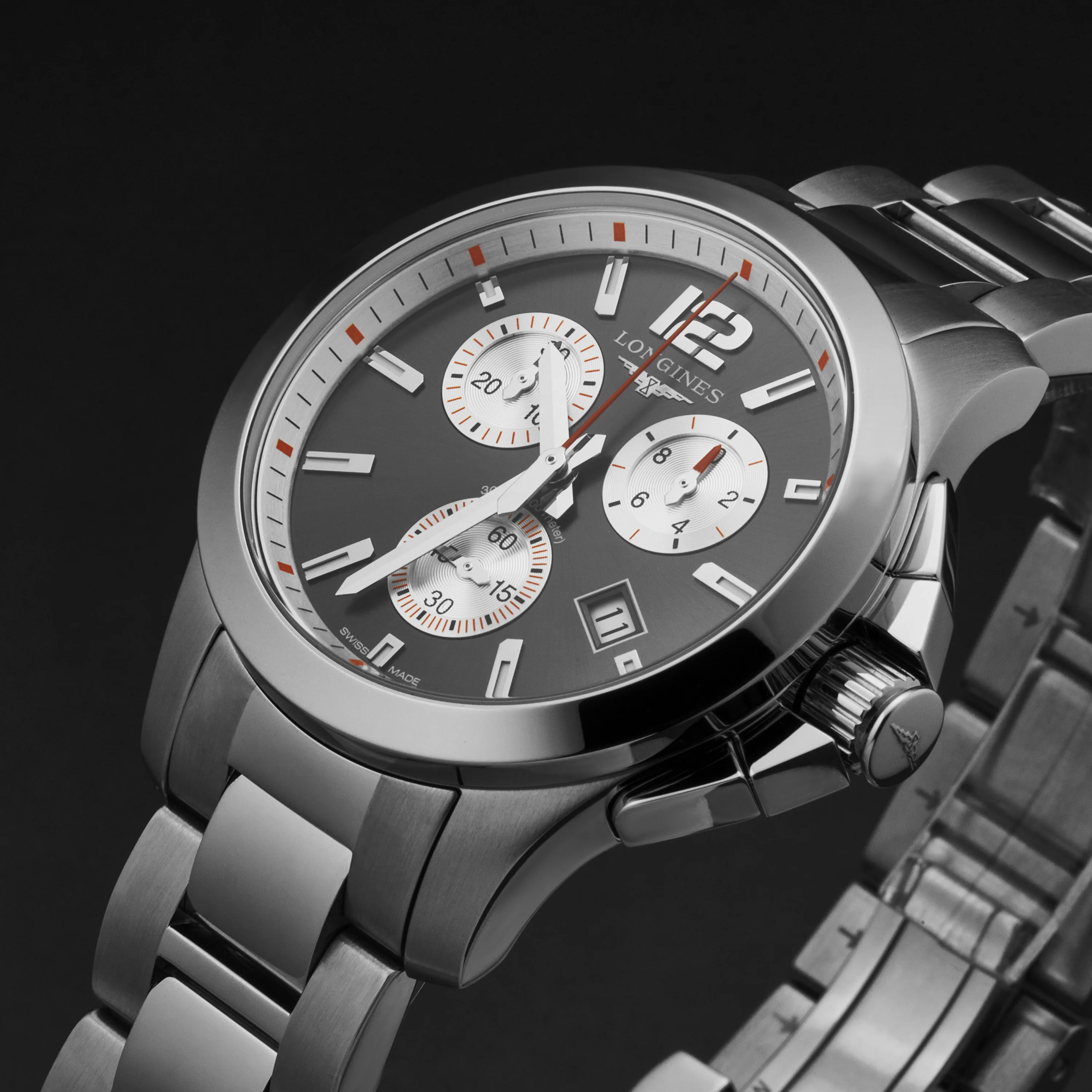 Conquest L33794796 / Gray sunray | Gray sunray Dial - Image 2