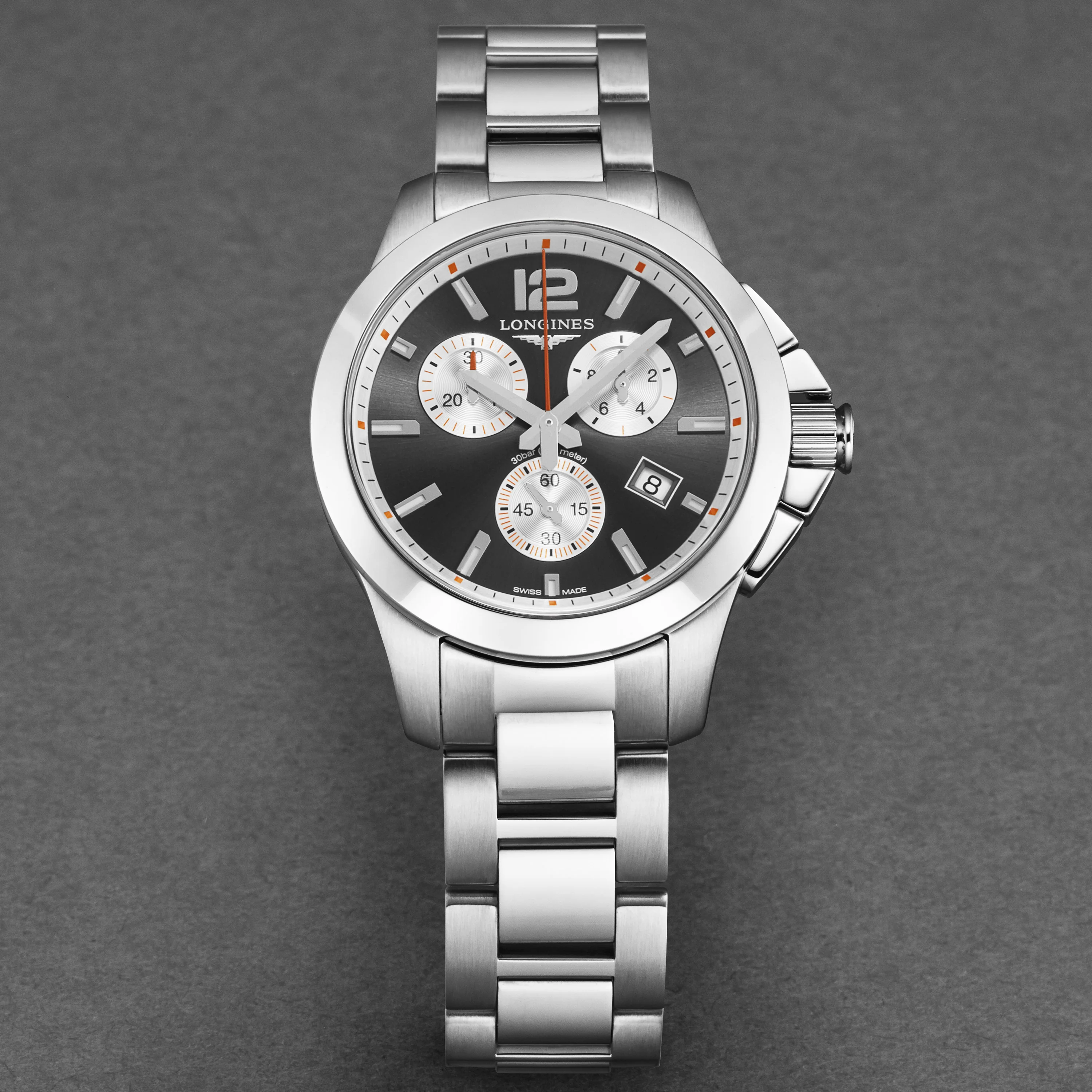 Conquest L33794796 / Gray sunray | Gray sunray Dial - Image 4