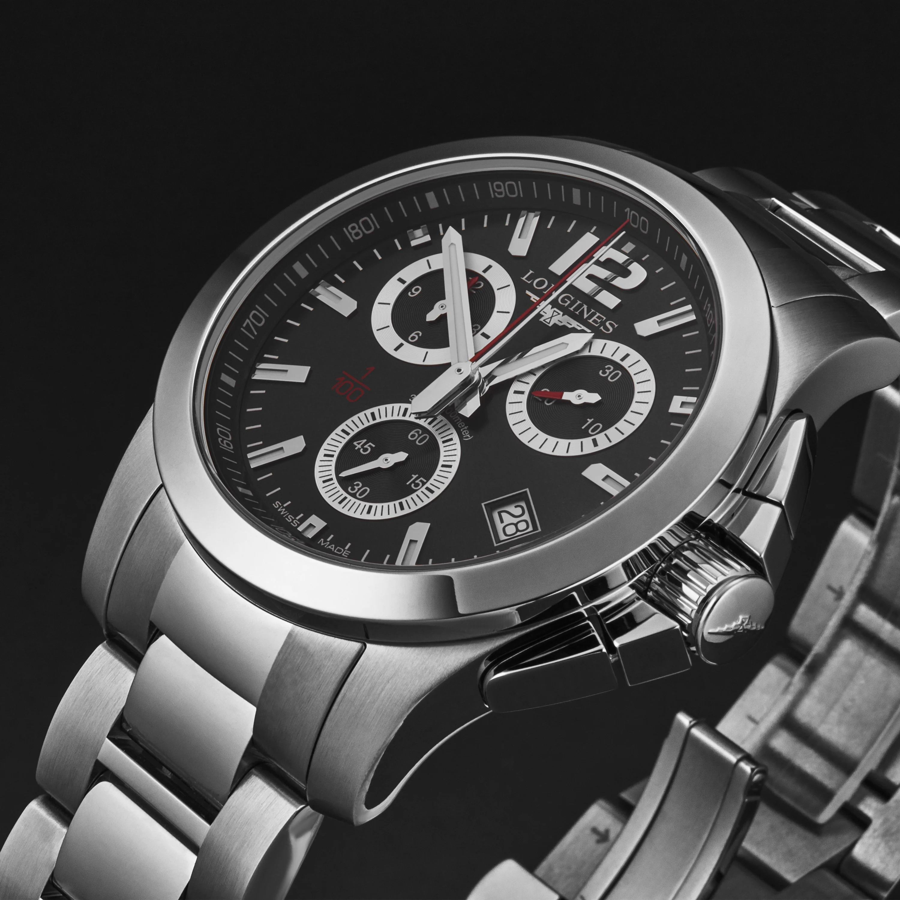 Conquest L37004566 / Black | Black Dial - Image 2