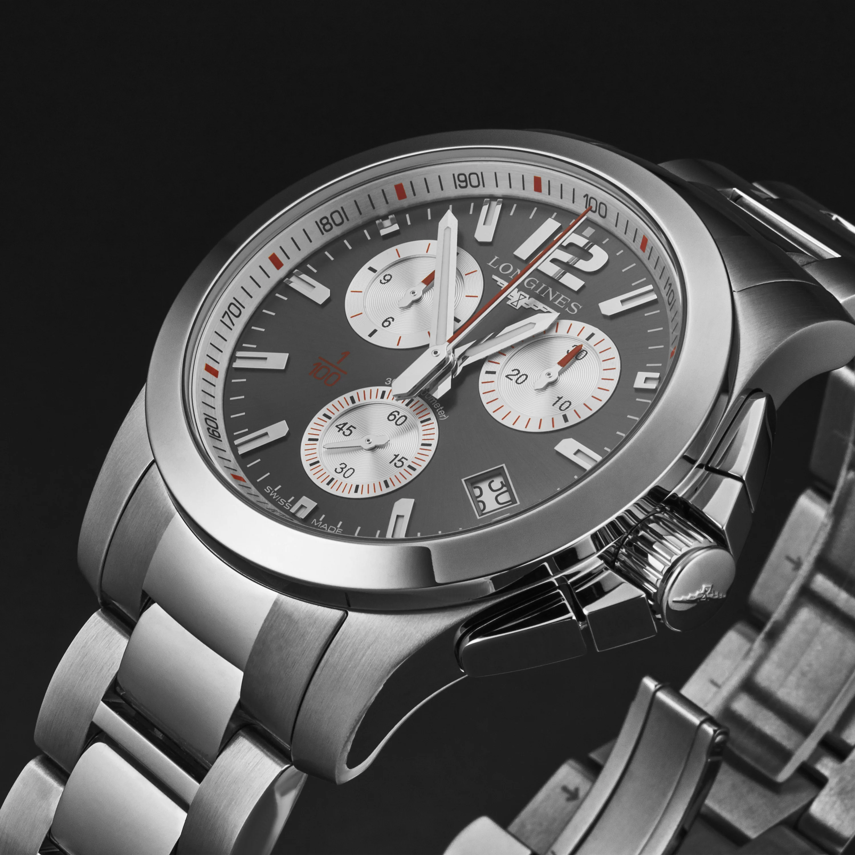 Conquest L37004796 / Gray sunray | Gray sunray Dial - Image 2