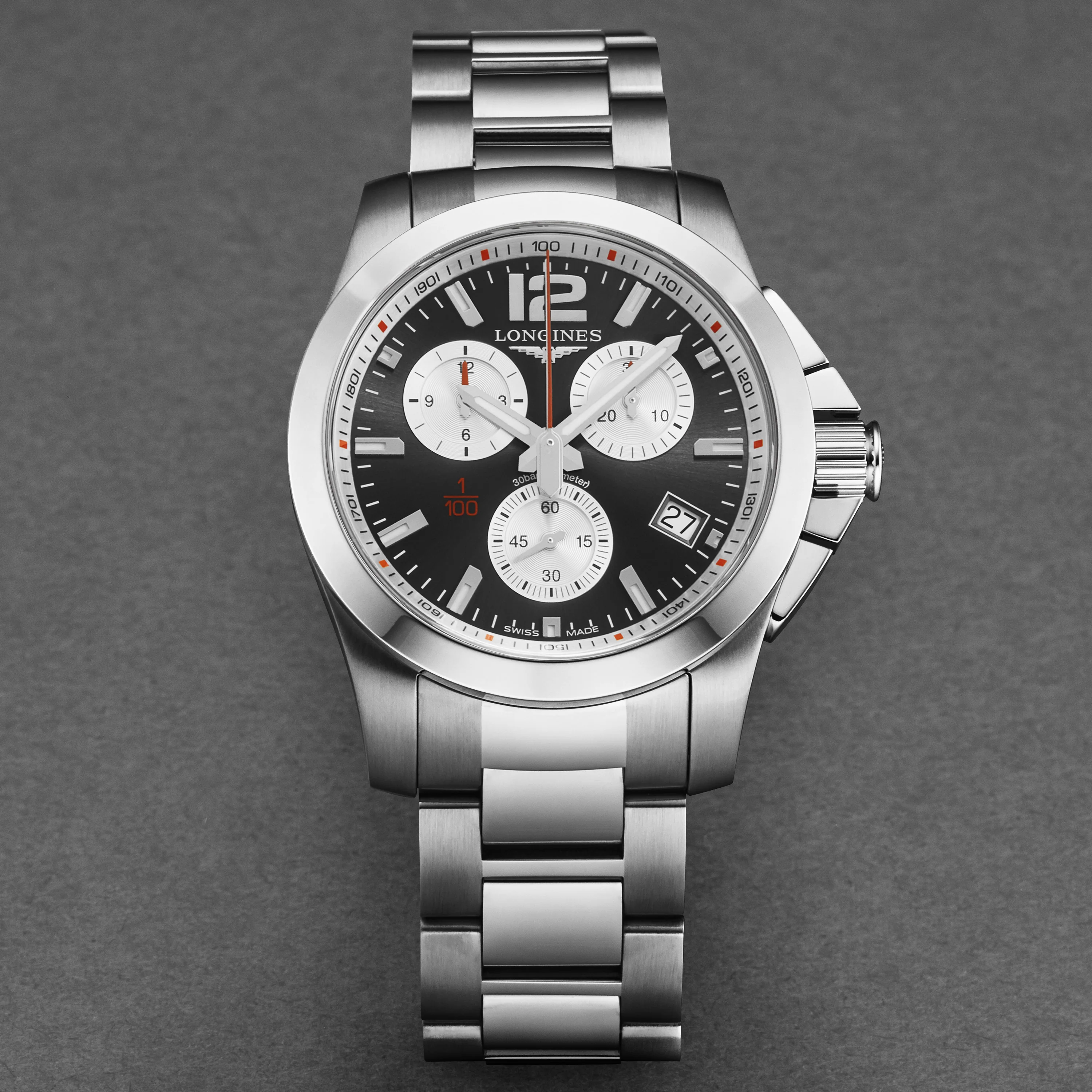 Conquest L37004796 / Gray sunray | Gray sunray Dial - Image 4