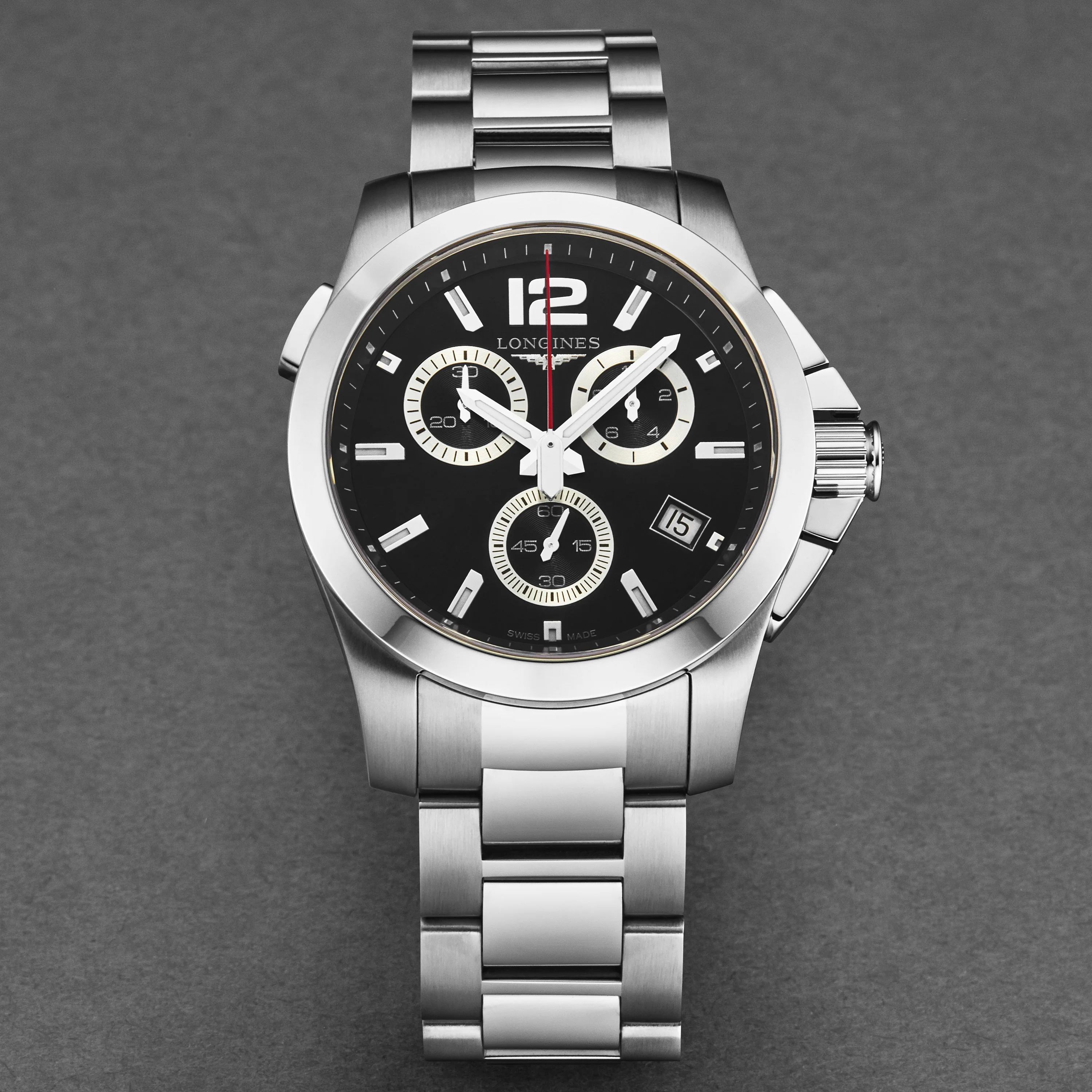 Conquest L37024566 / Black | Black Dial - Image 4