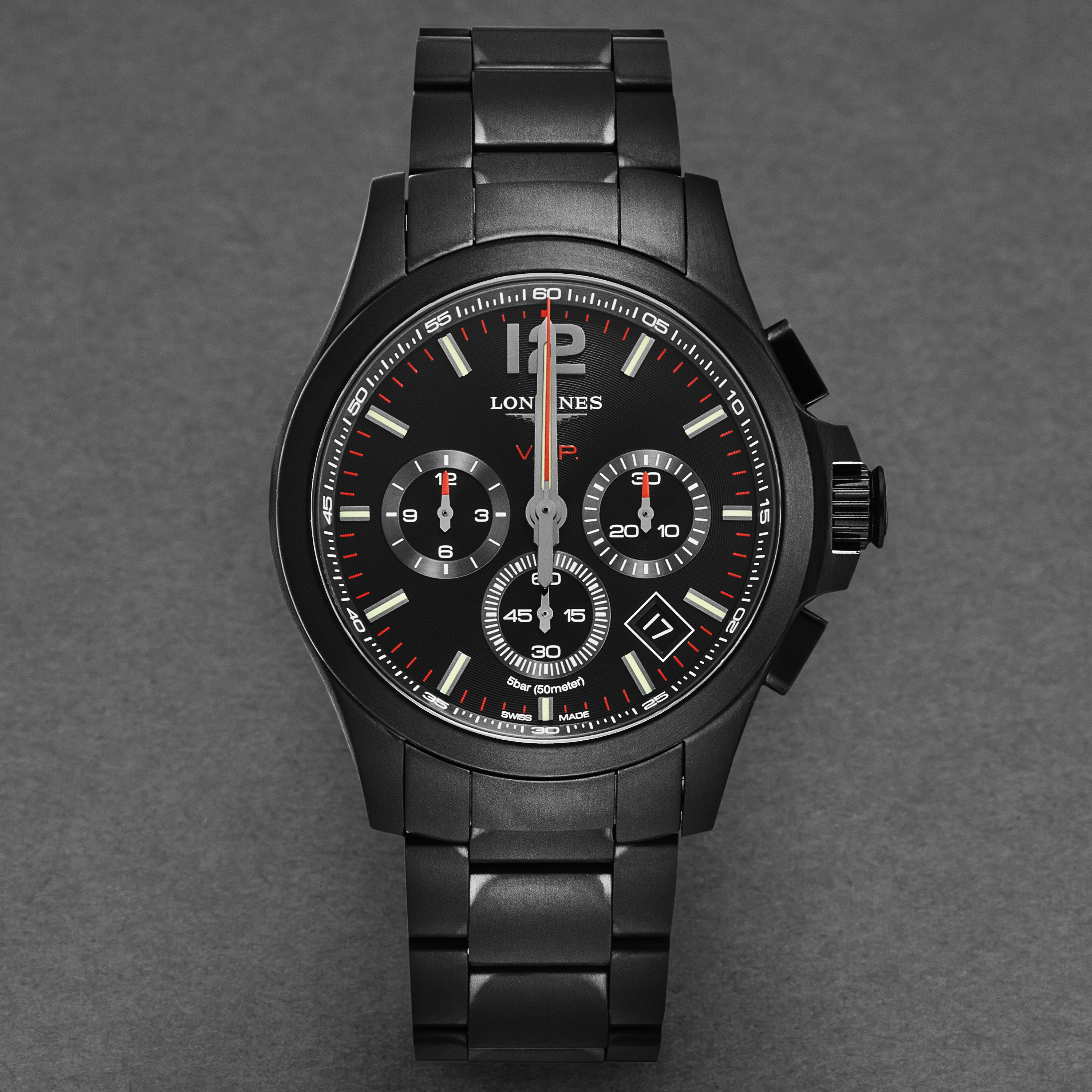 Conquest L37172566 / White mother-of-pearl | Black Dial - Image 4