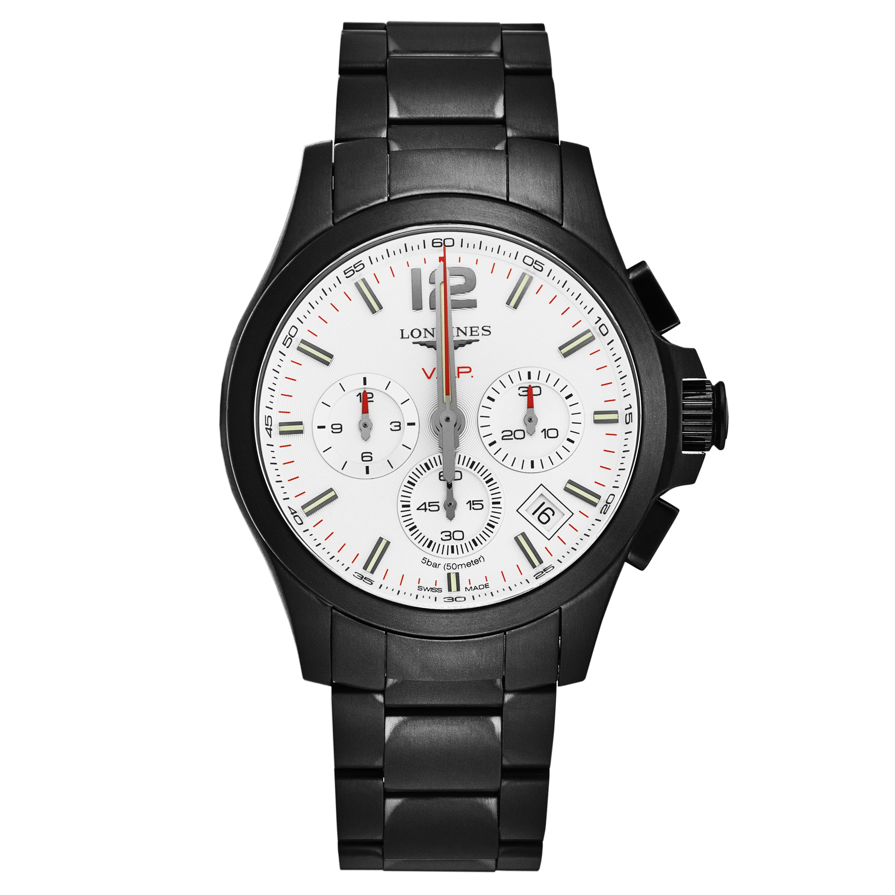 Conquest L37172766 / Black | Silver Dial