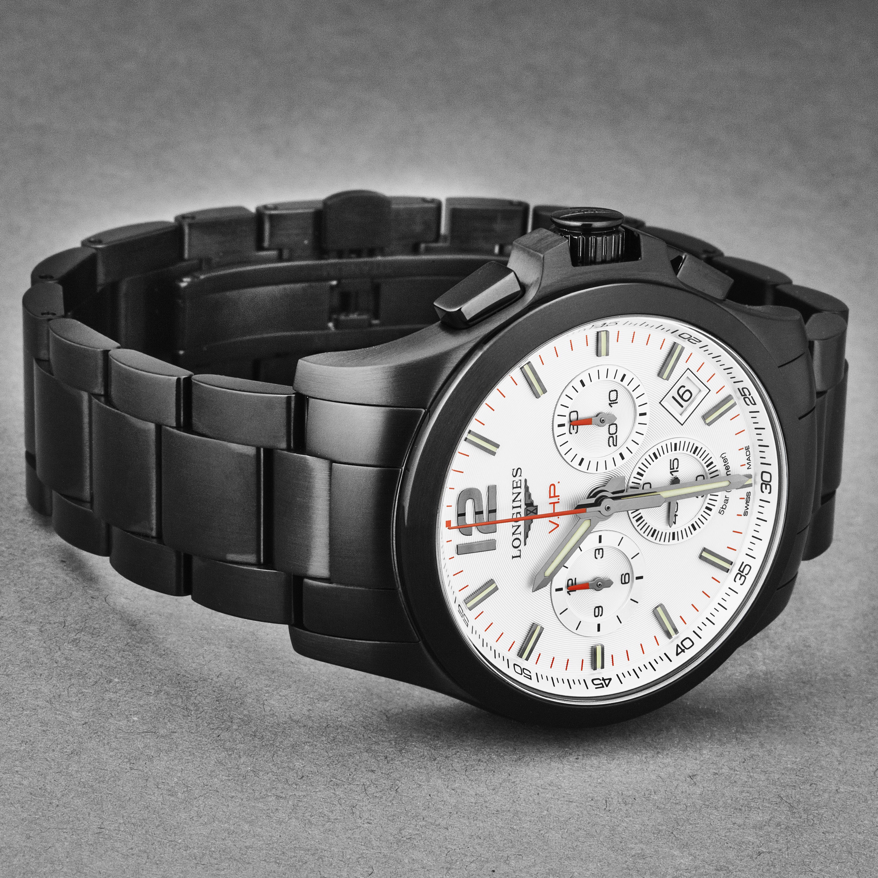 Conquest L37172766 / Black | Silver Dial - Image 2