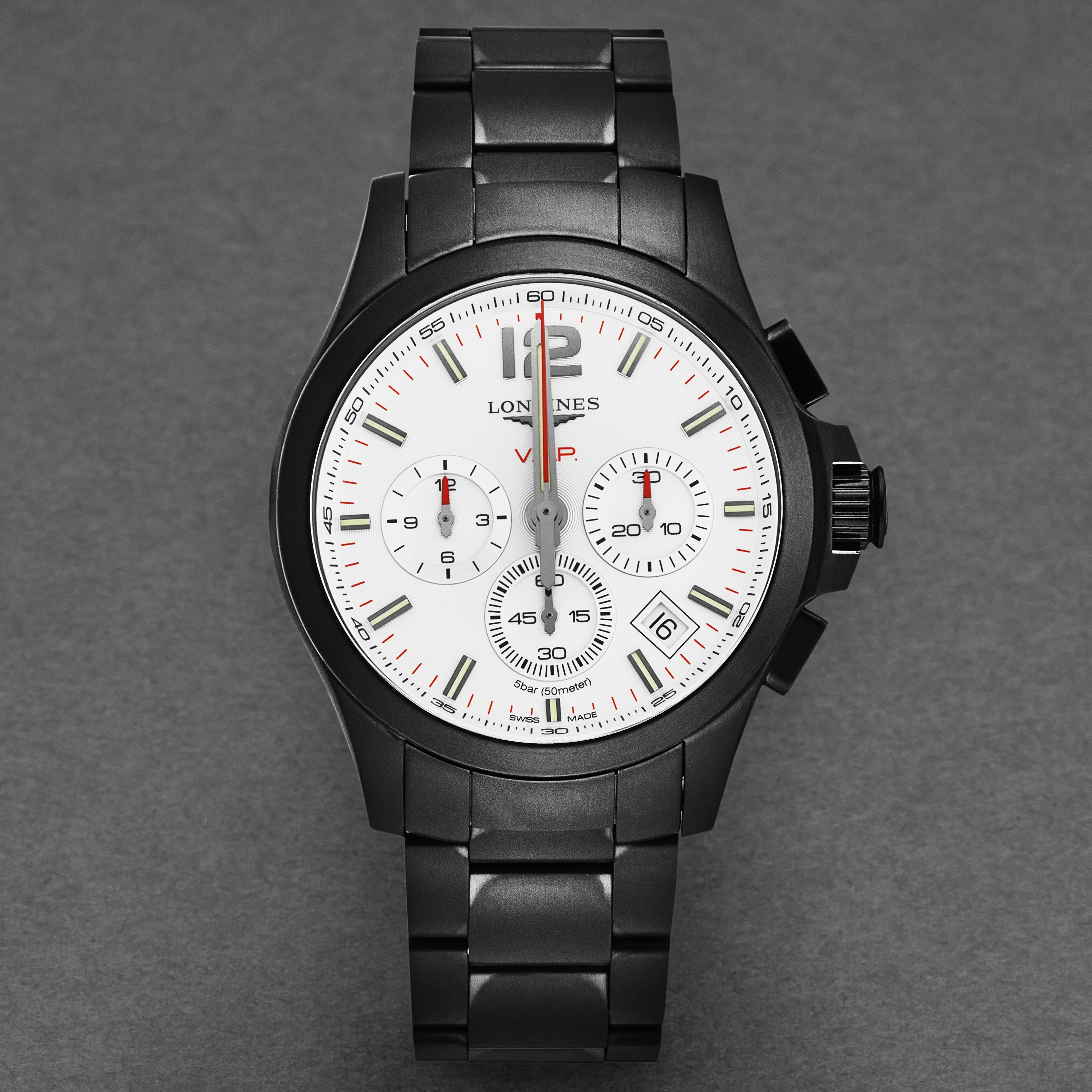 Conquest L37172766 / Black | Silver Dial - Image 4