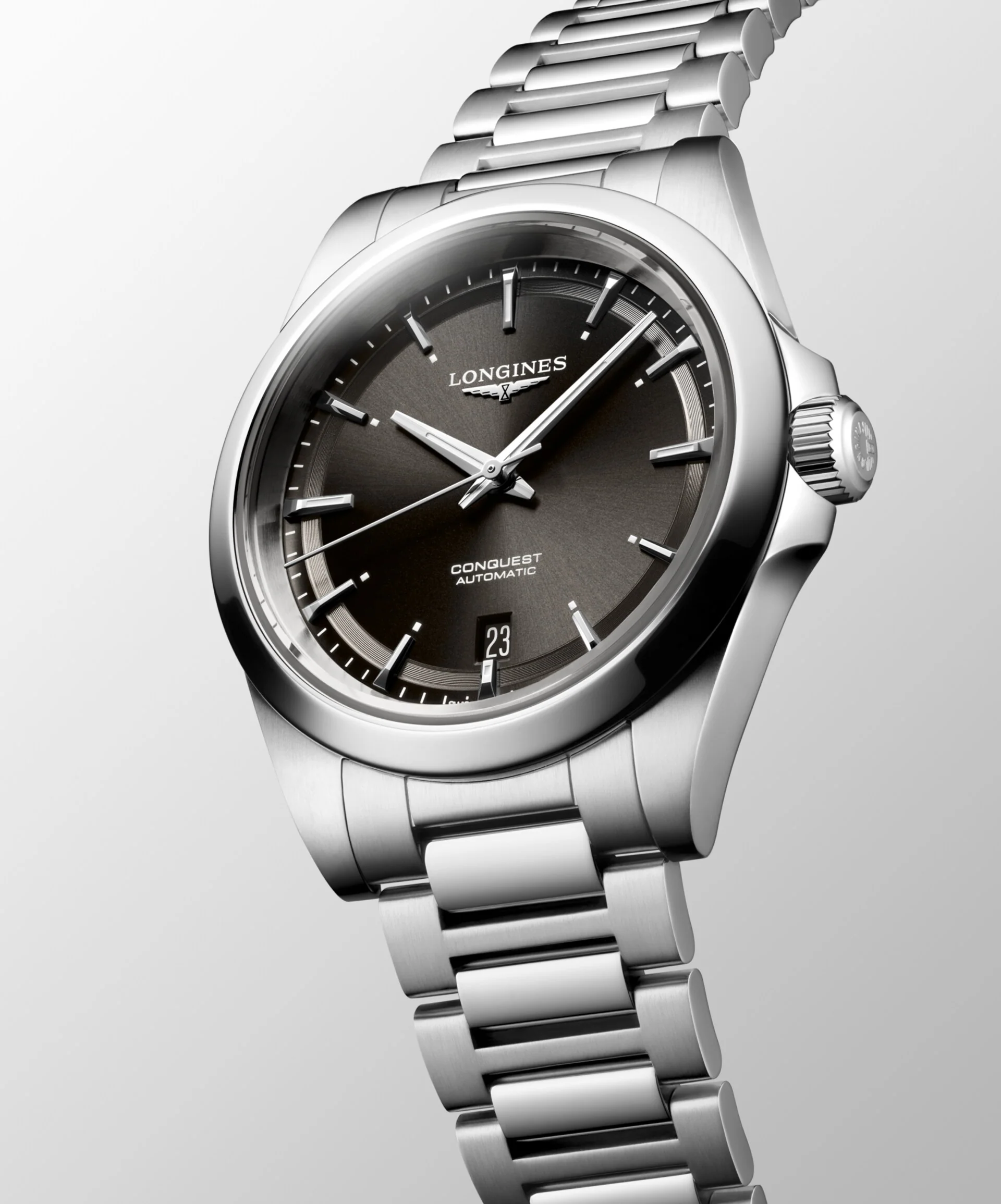 Conquest Silver/Black Sunray Black Dial - Image 4