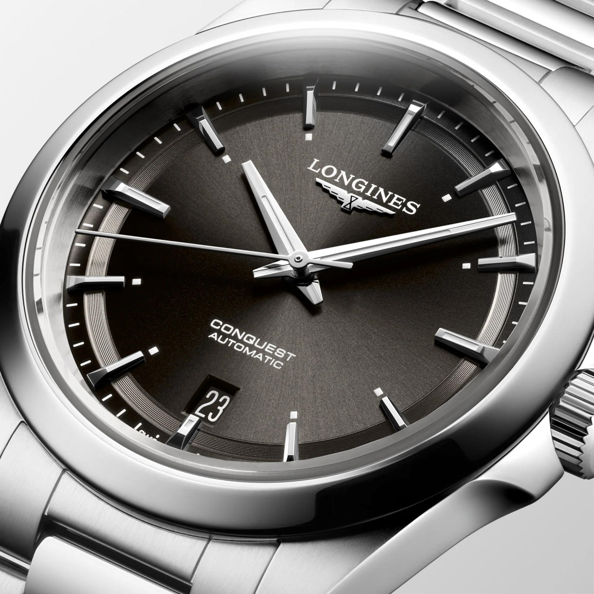 Conquest Silver/Black Sunray Black Dial - Image 5