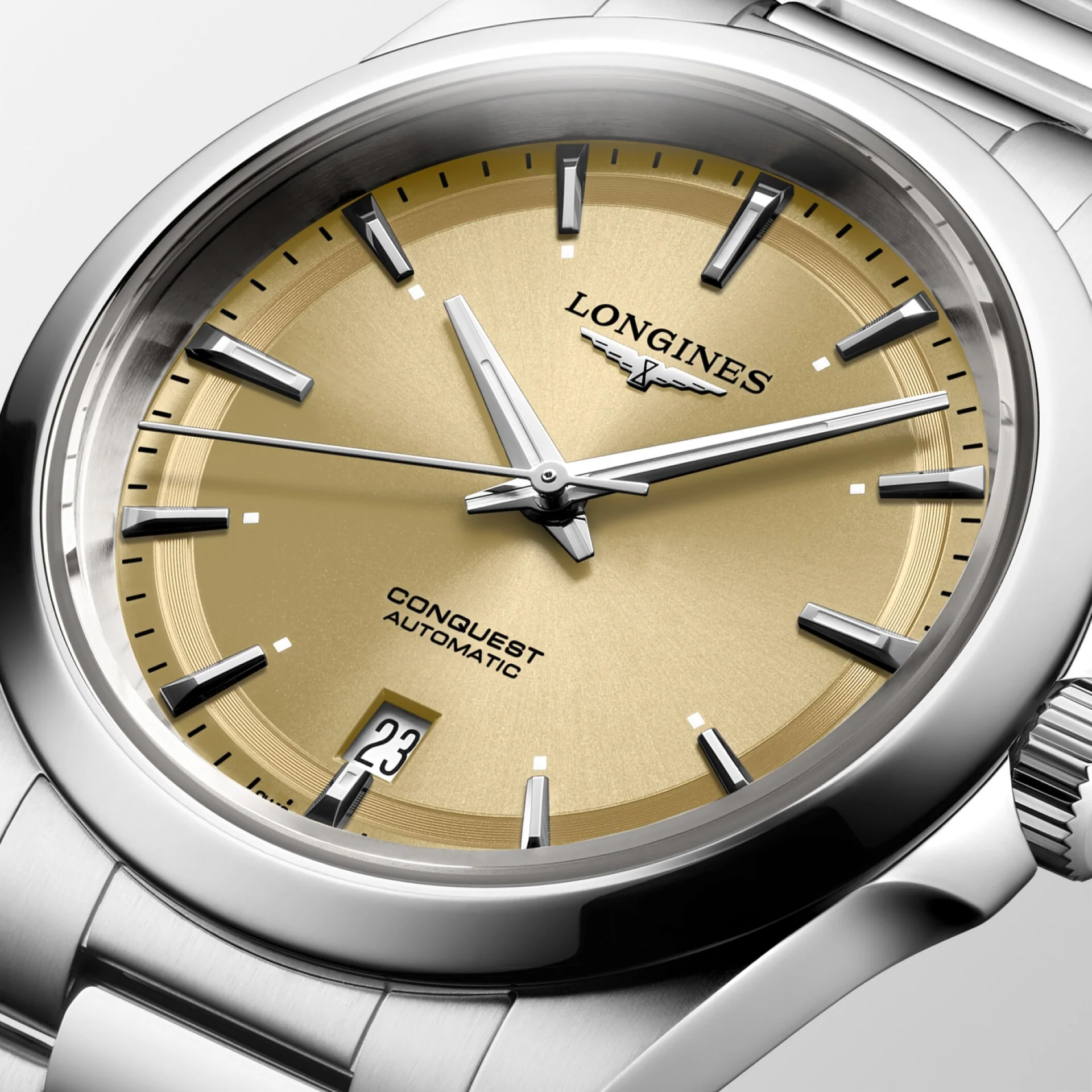 Conquest Silver/Tan | Dial - Image 4