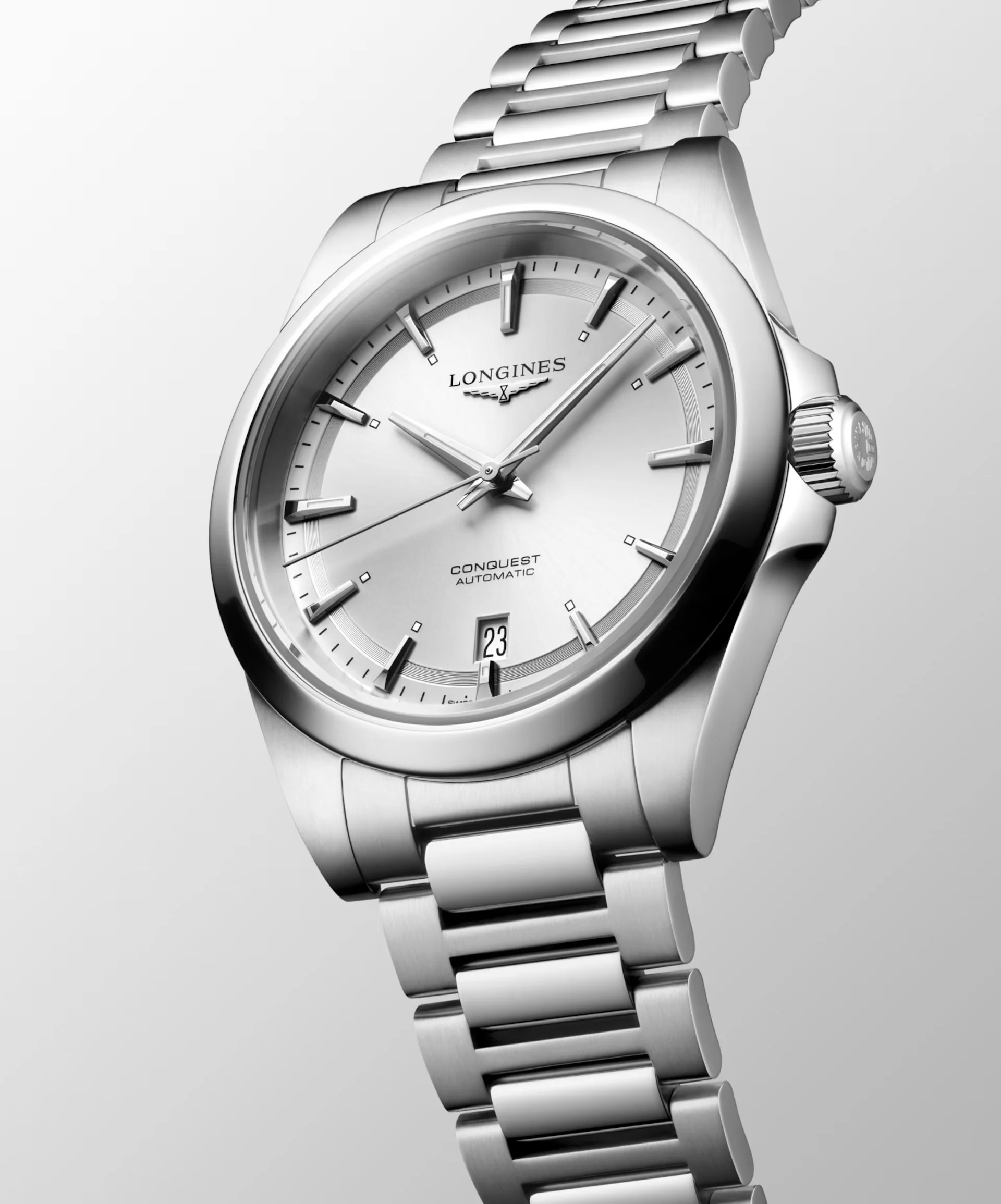 Conquest Silver/Silver Sunray Silver Dial - Image 5