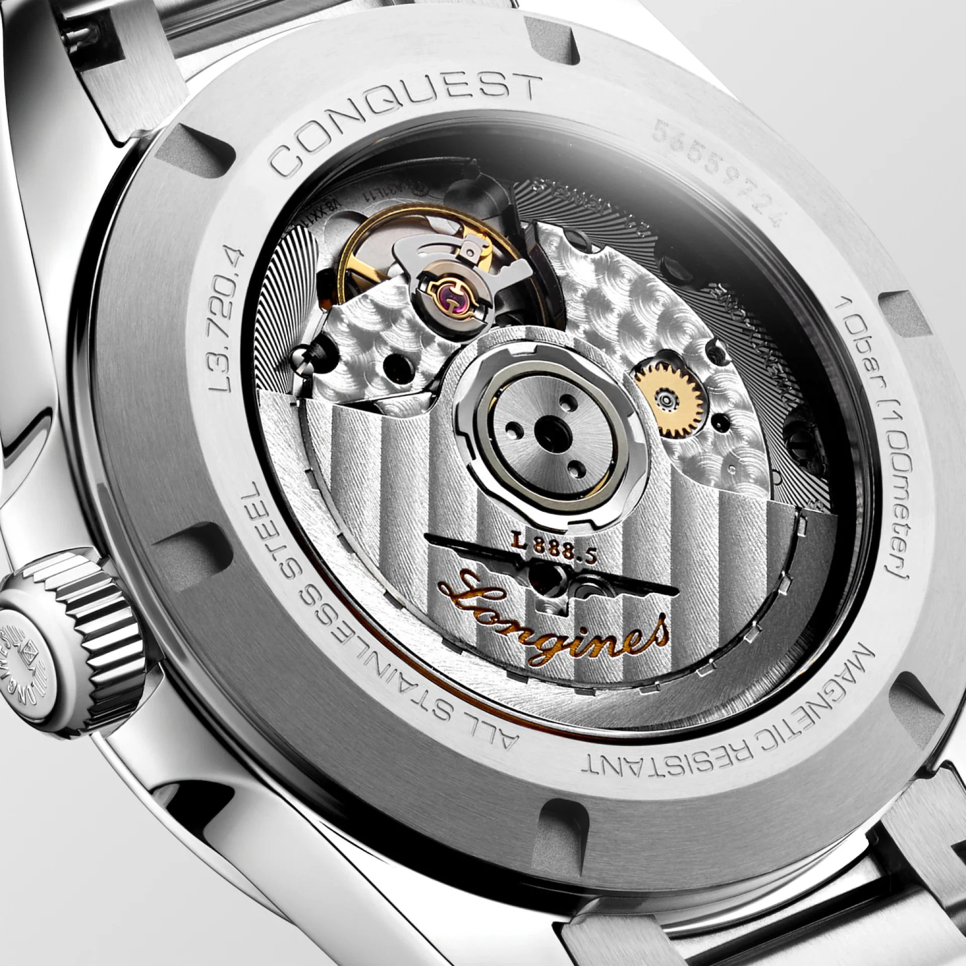 Conquest Silver/Blue Sunray Blue Dial - Image 3