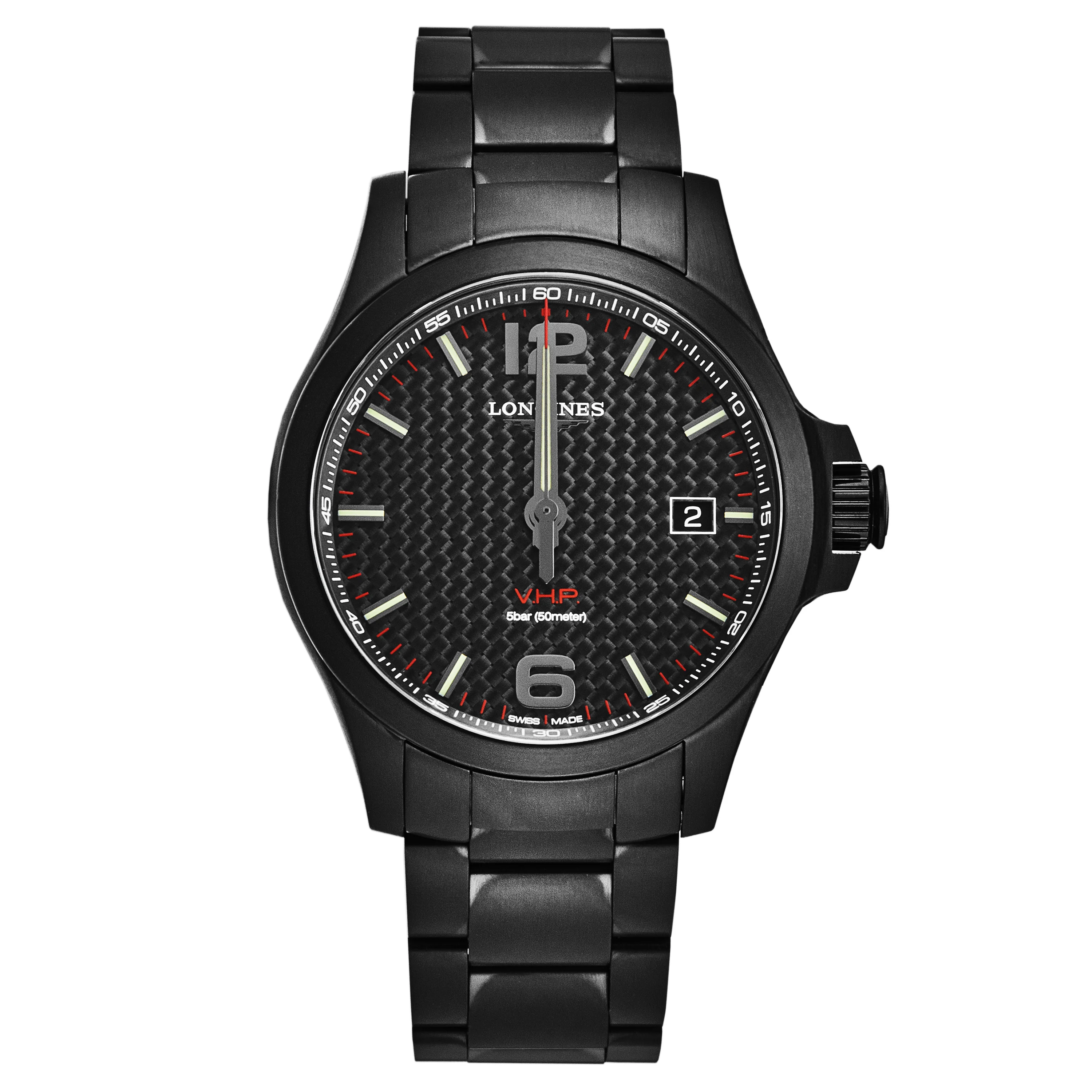 Conquest L37262666 / Silver | Black Dial