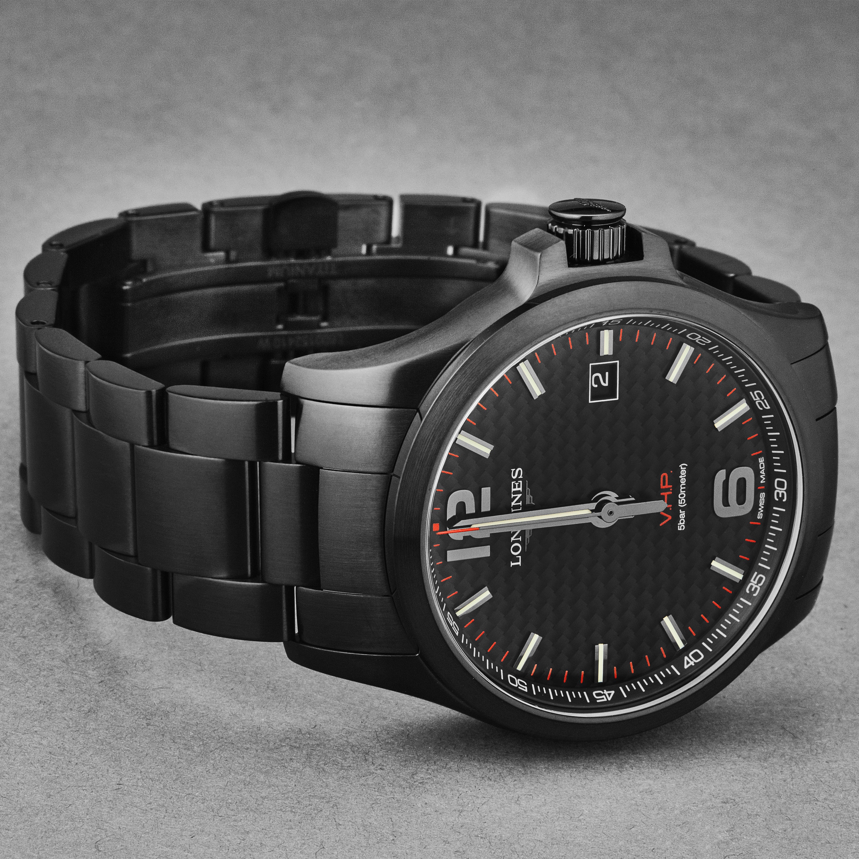 Conquest L37262666 / Silver | Black Dial - Image 2