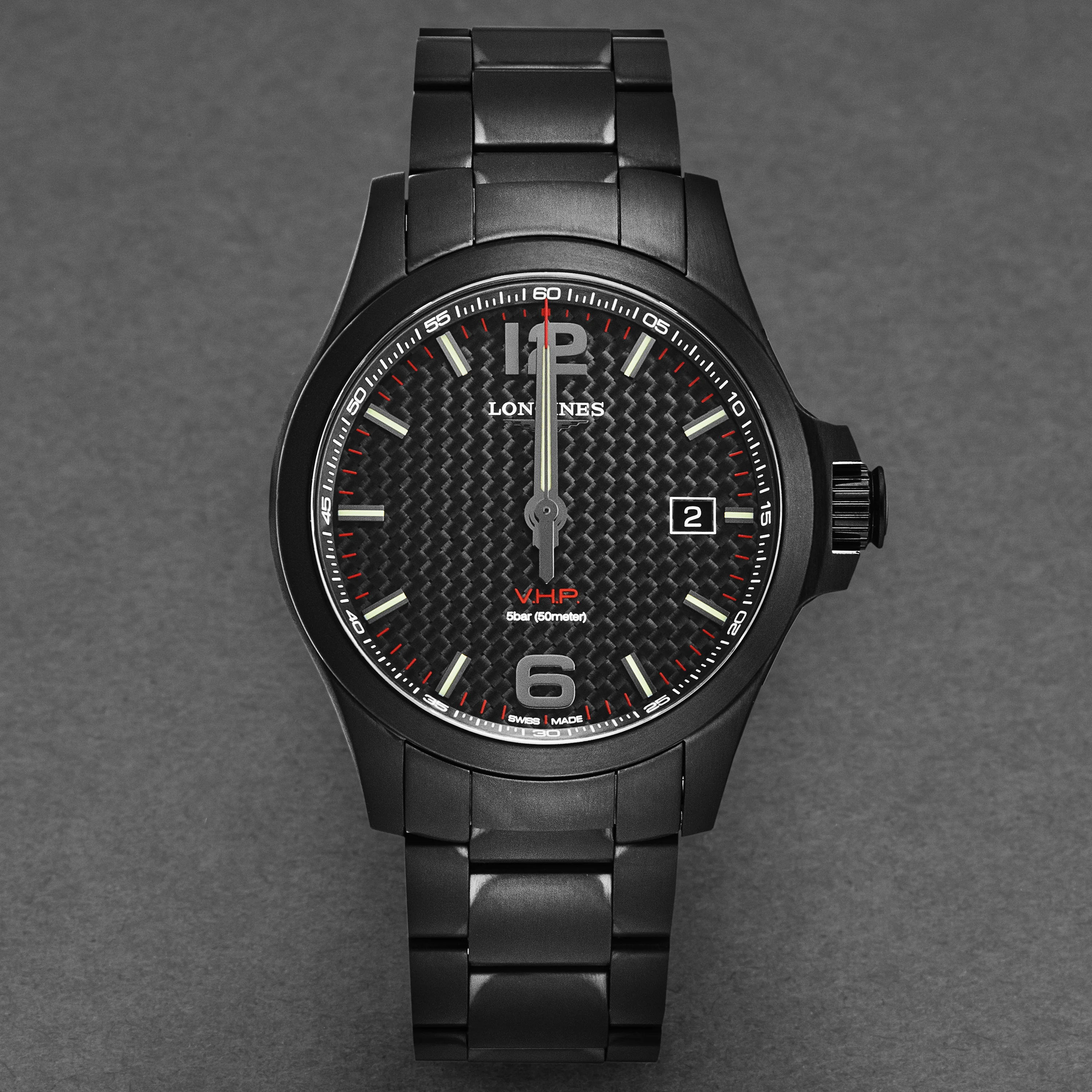 Conquest L37262666 / Silver | Black Dial - Image 4