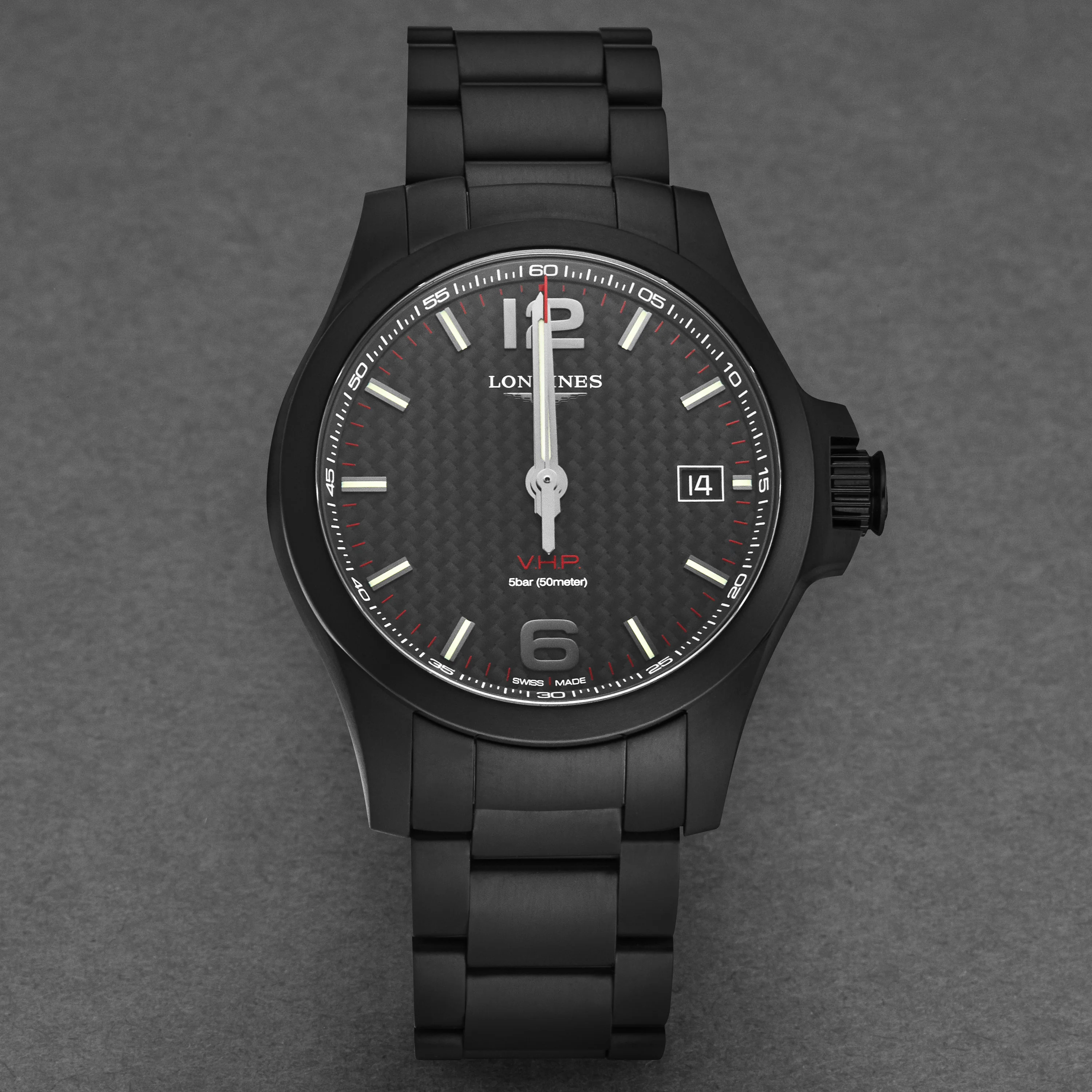 Conquest V.H.P. L37162666 / Black | Black Dial - Image 4
