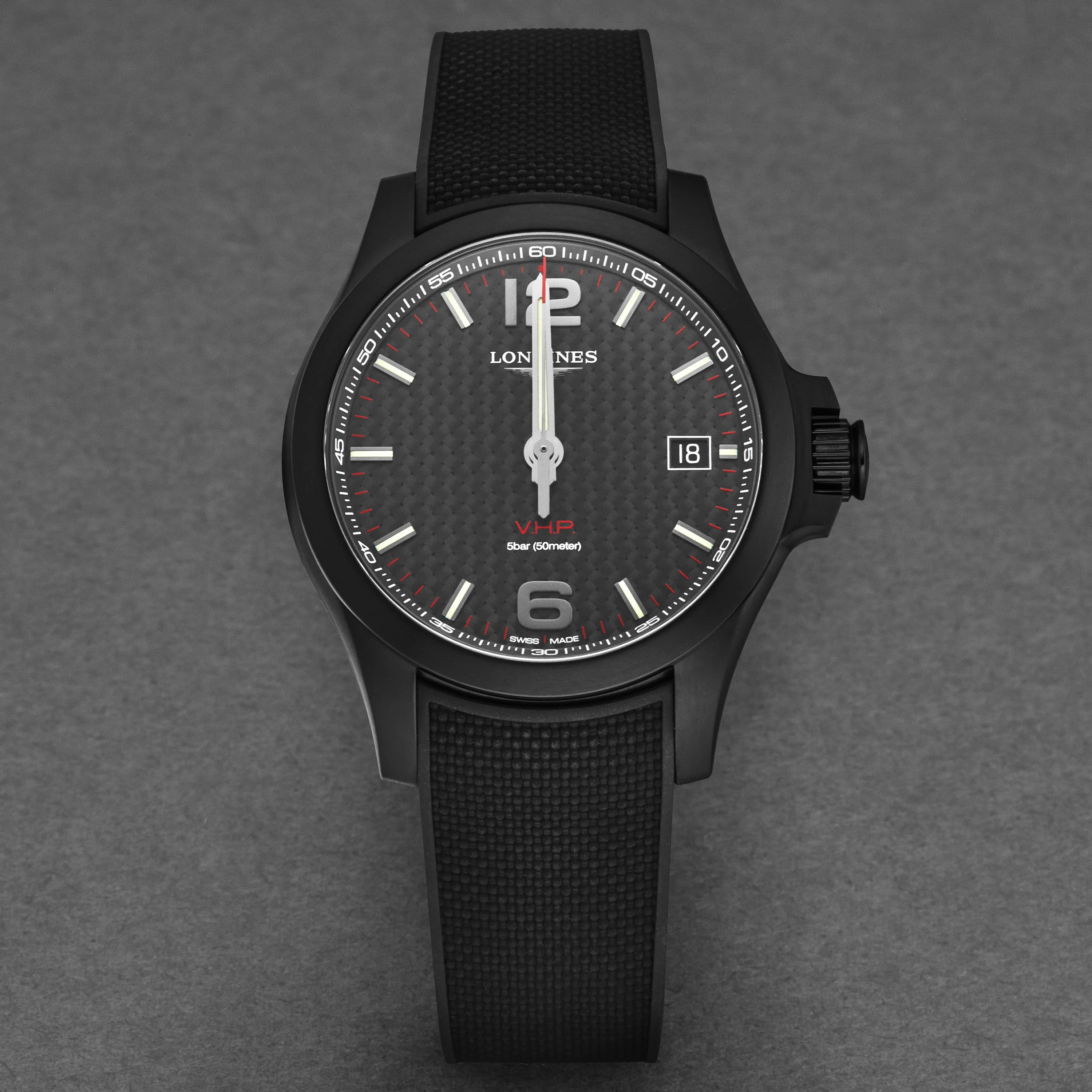 Conquest V.H.P. L37162669 / Black | Black Dial - Image 4