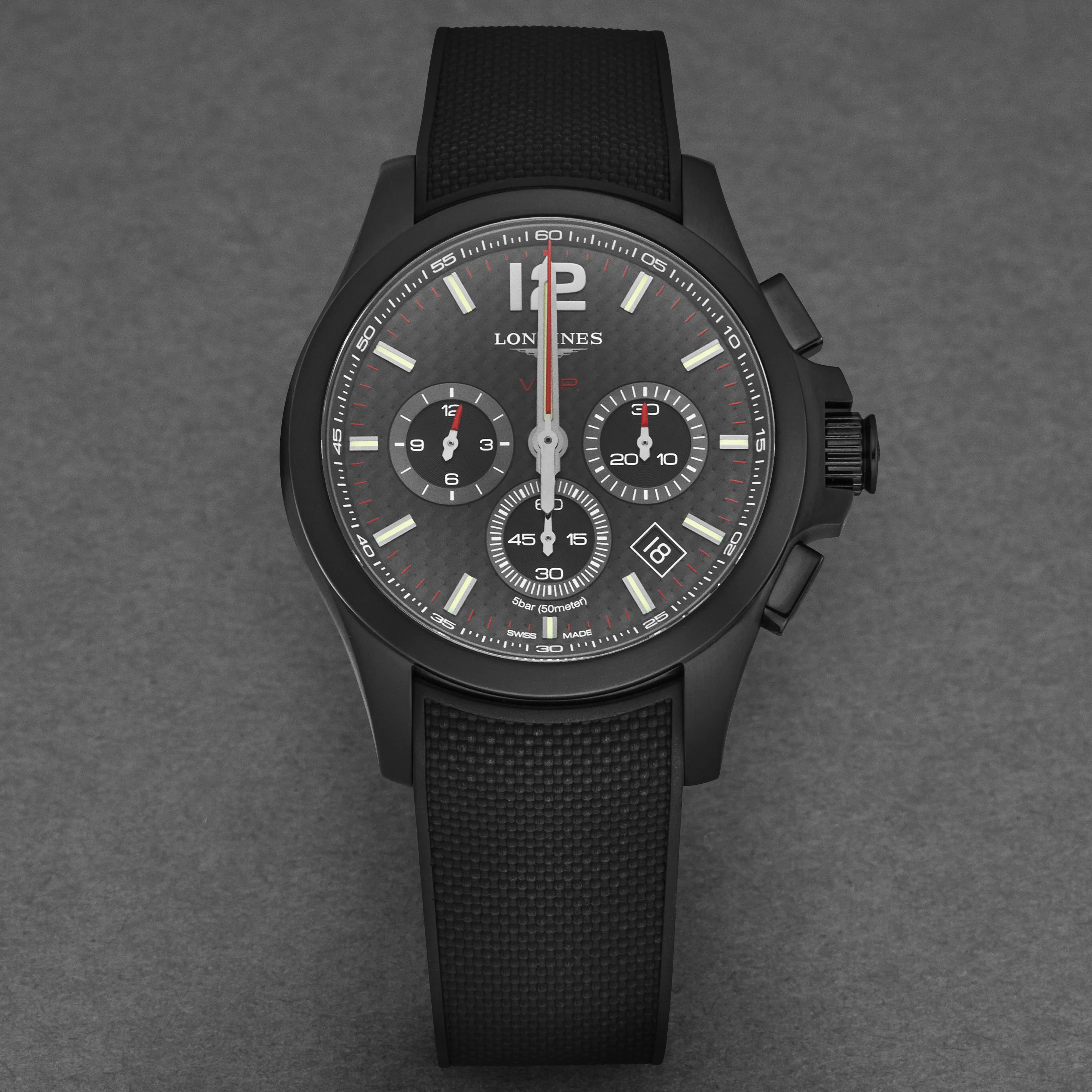 Conquest V.H.P. L37172669 / Black | Black Dial - Image 4