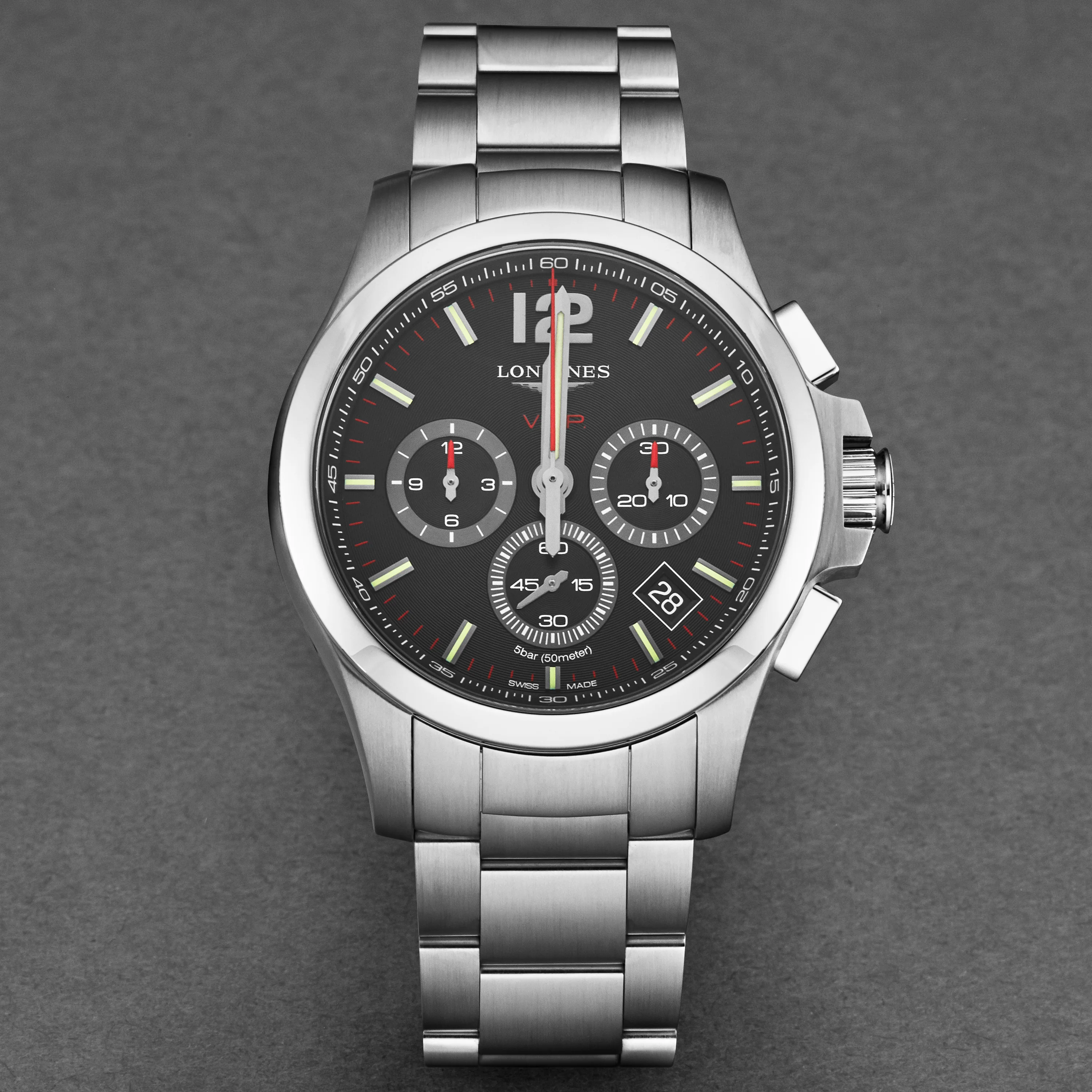 Conquest V.H.P. L37174566 / Black | Black Dial - Image 4