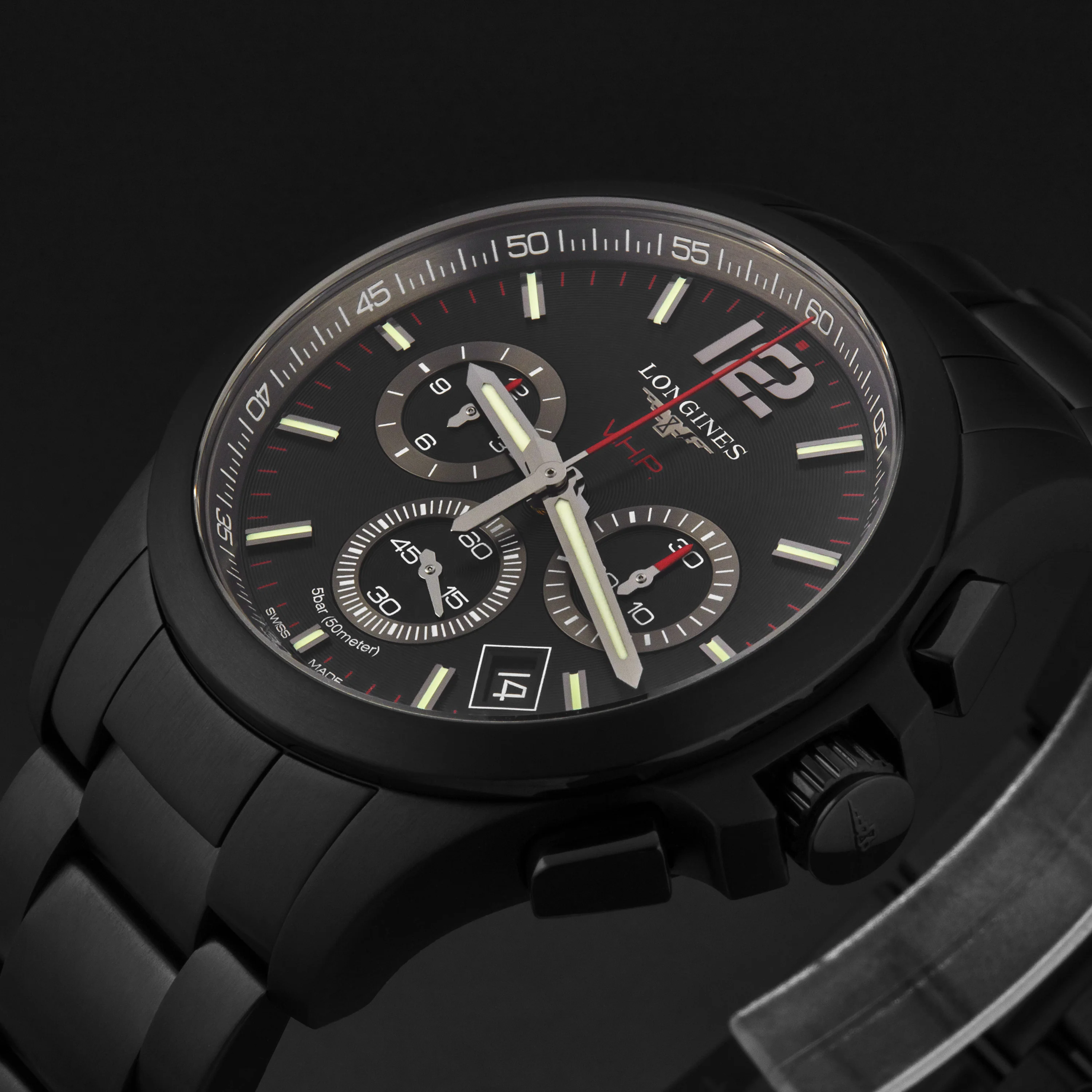 Conquest V.H.P. L37272566 / Black | Black Dial - Image 2