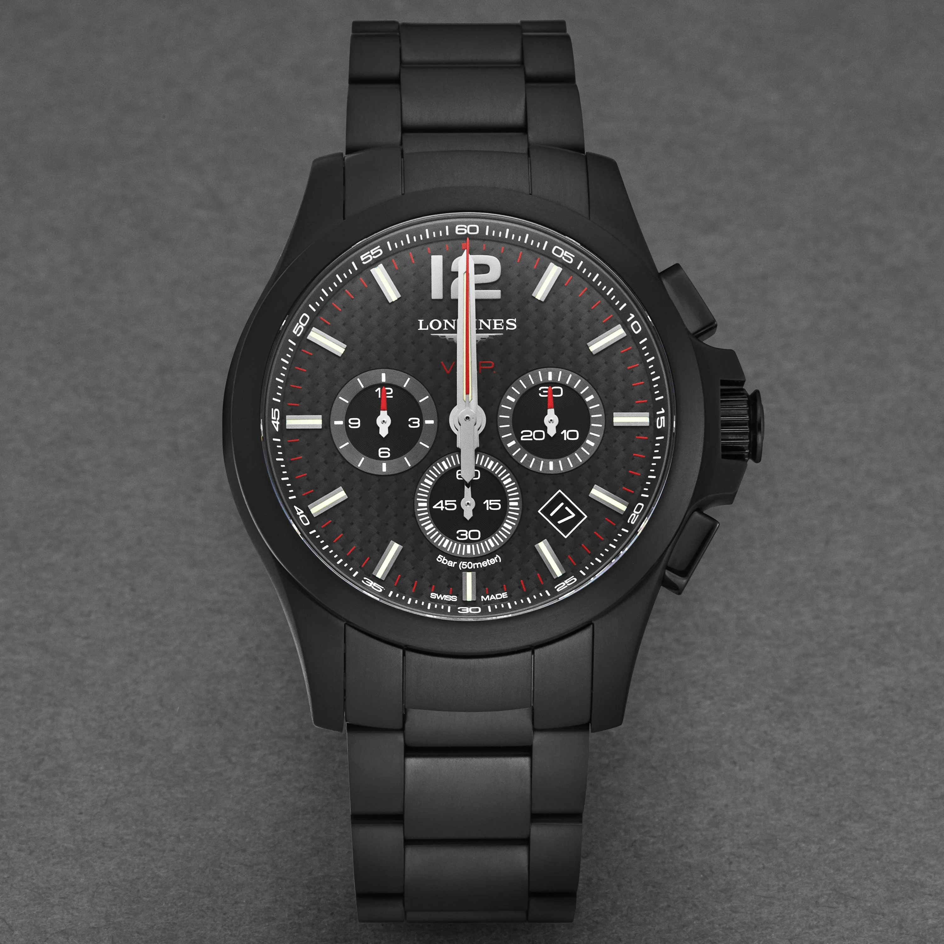 Conquest V.H.P. L37272666 / Black | Black Dial - Image 4