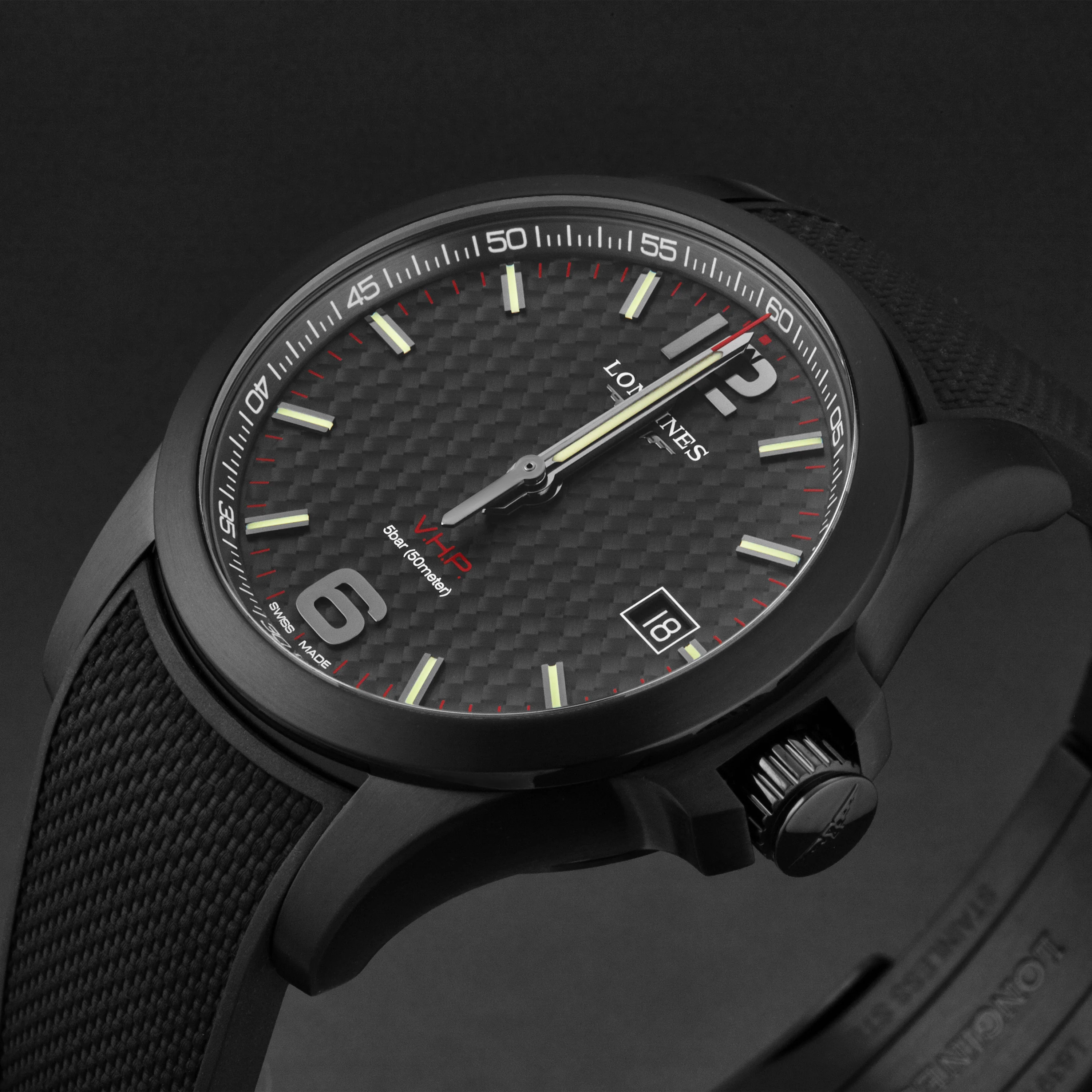 Conquest V.H.P. L37282669 / Black | Black Dial - Image 2