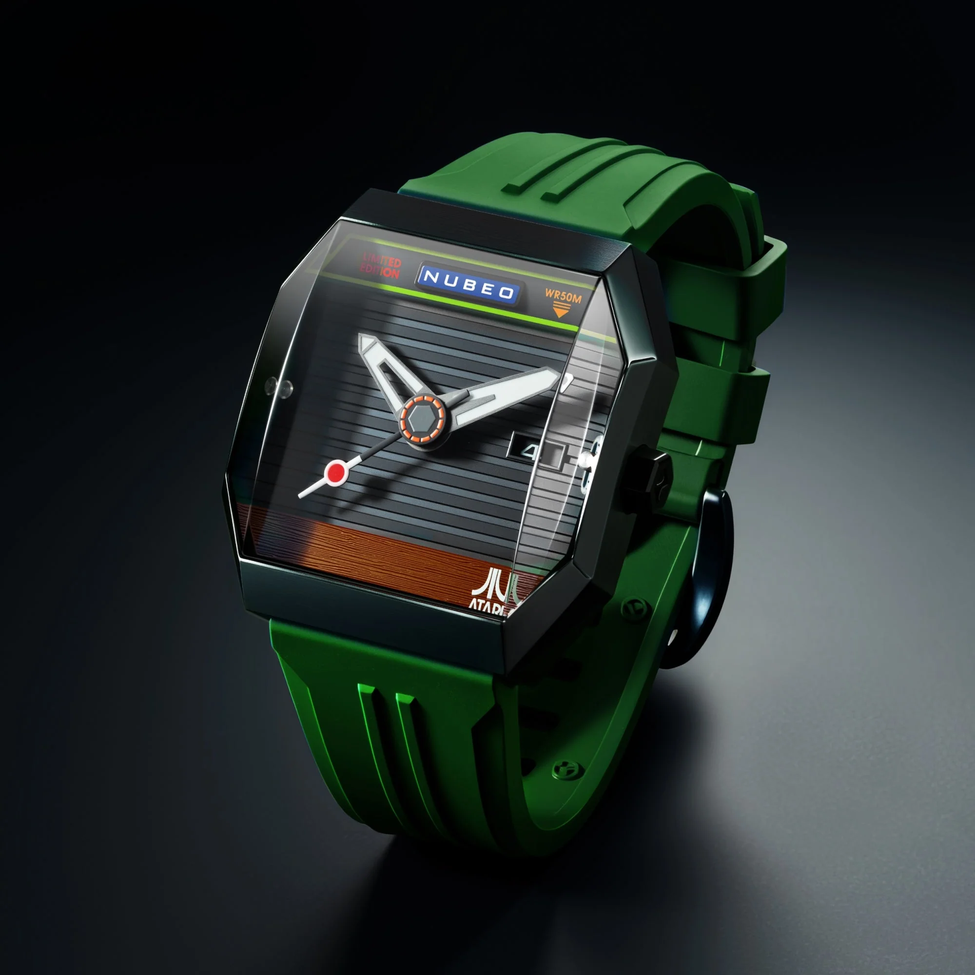 Console Automatic Atari 2600 Limited Edition Grey / Rubber Strap | Grey Dial - Image 2