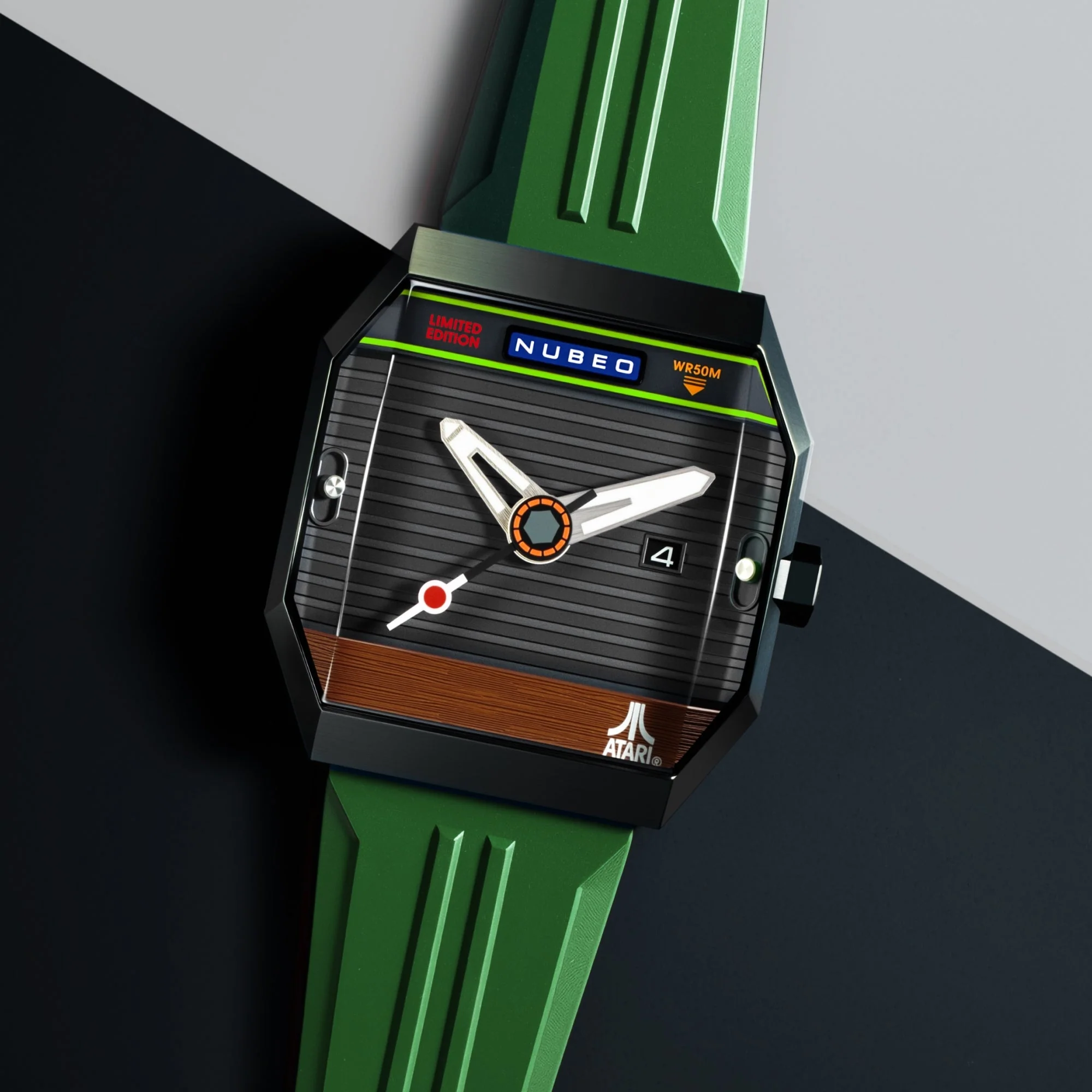 Console Automatic Atari 2600 Limited Edition Grey / Rubber Strap | Grey Dial - Image 4