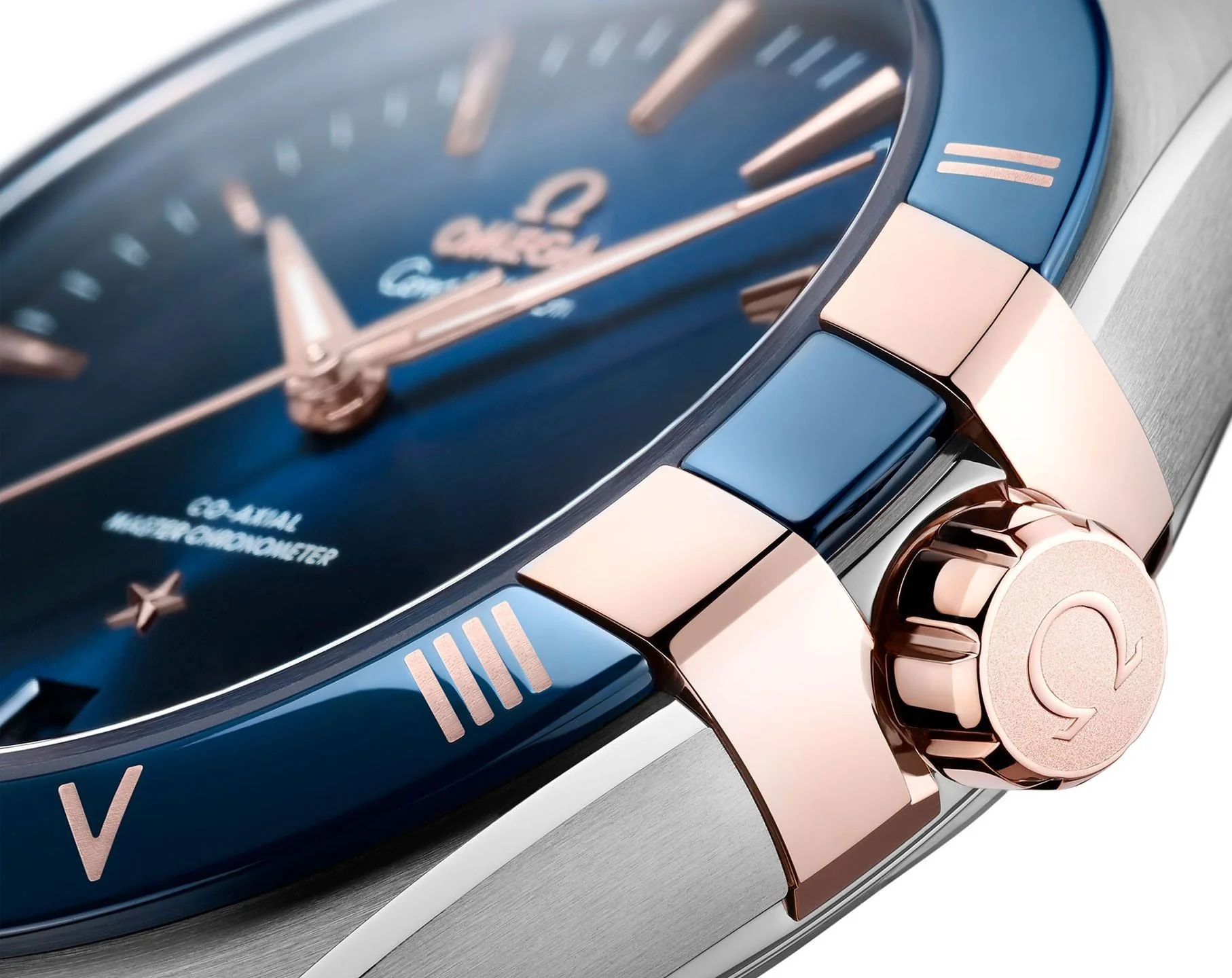 Constellation Co-Axial Master Chronometer Stainless Steel/Sedna Gold | Blue Dial - Image 2