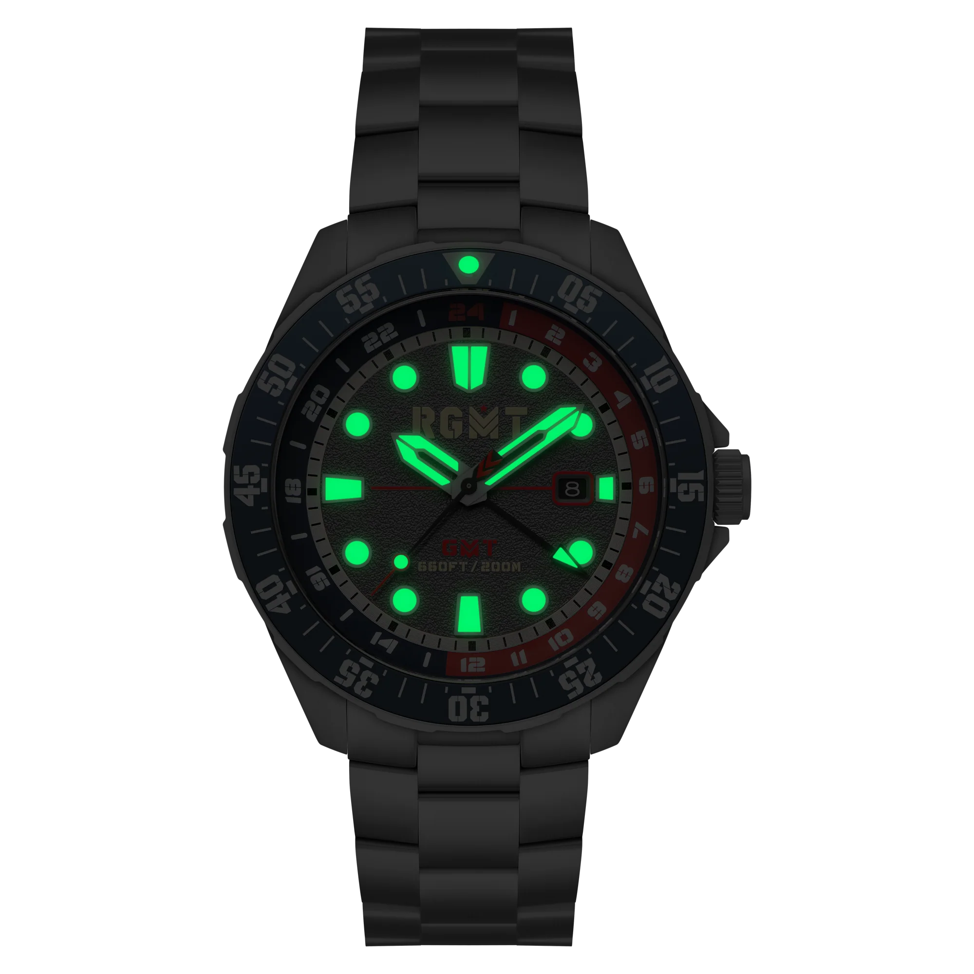 CONTINENTAL GMT GREY / SOLID STAINLESS STEEL BRACELET | Gray Dial - Image 2