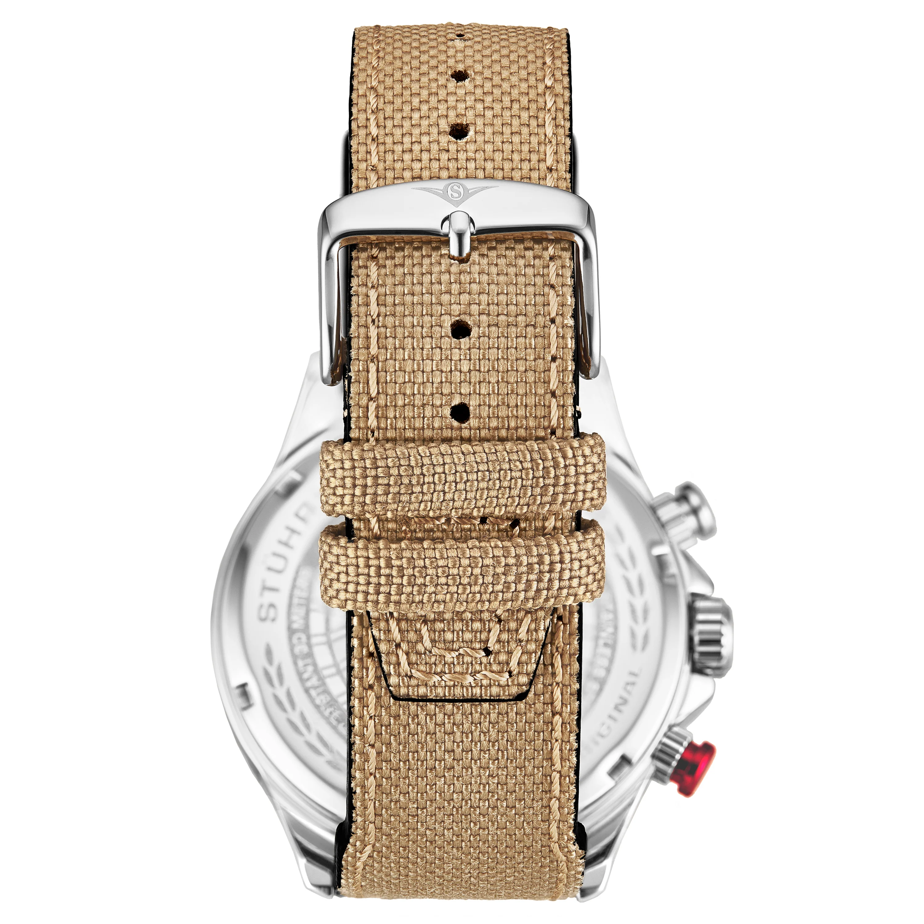 Cordura 4029 Quartz 45mm Aviator Beige/Leather Black Dial - Image 2