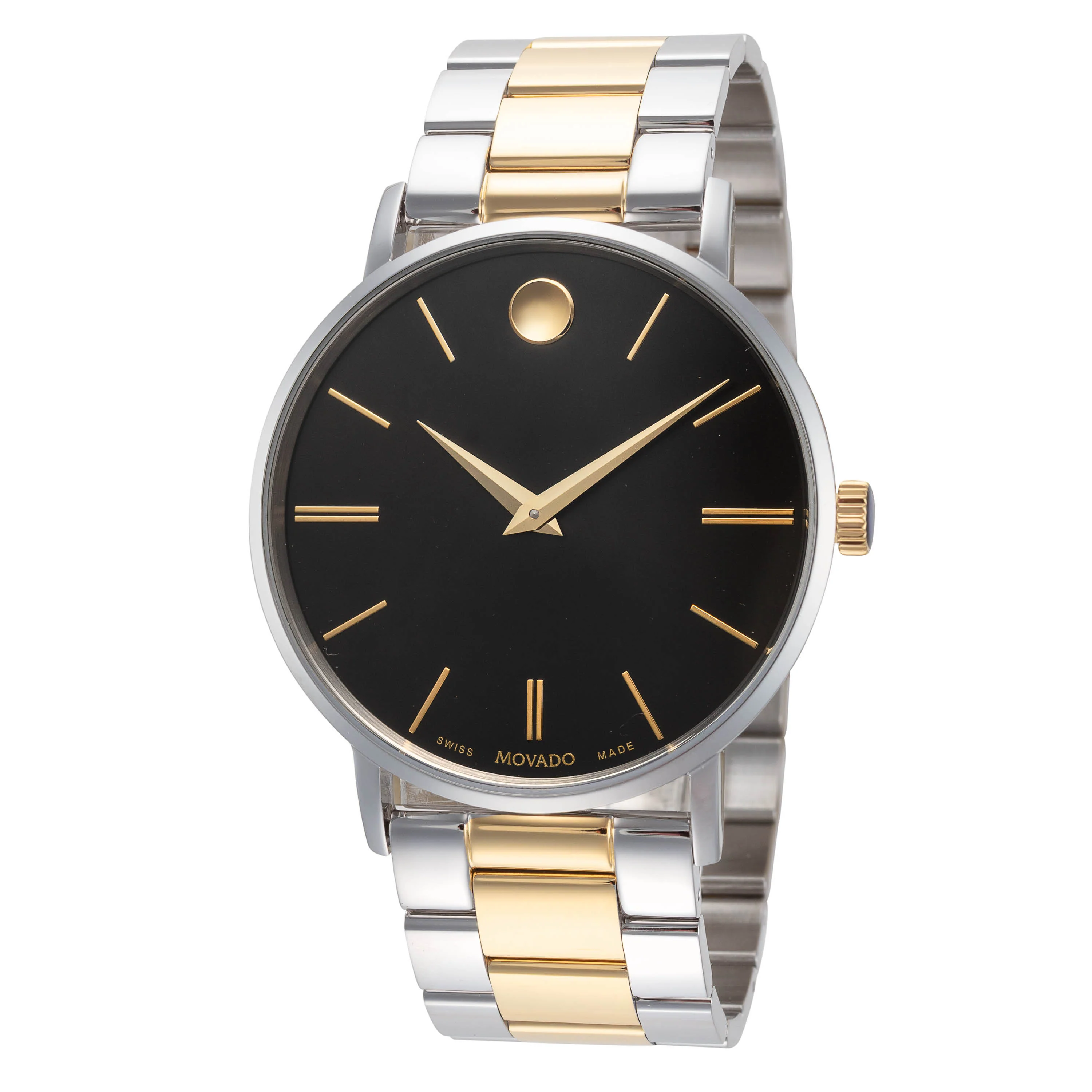 Corporate 40mm / Black / Silver and Gold | Black Dial