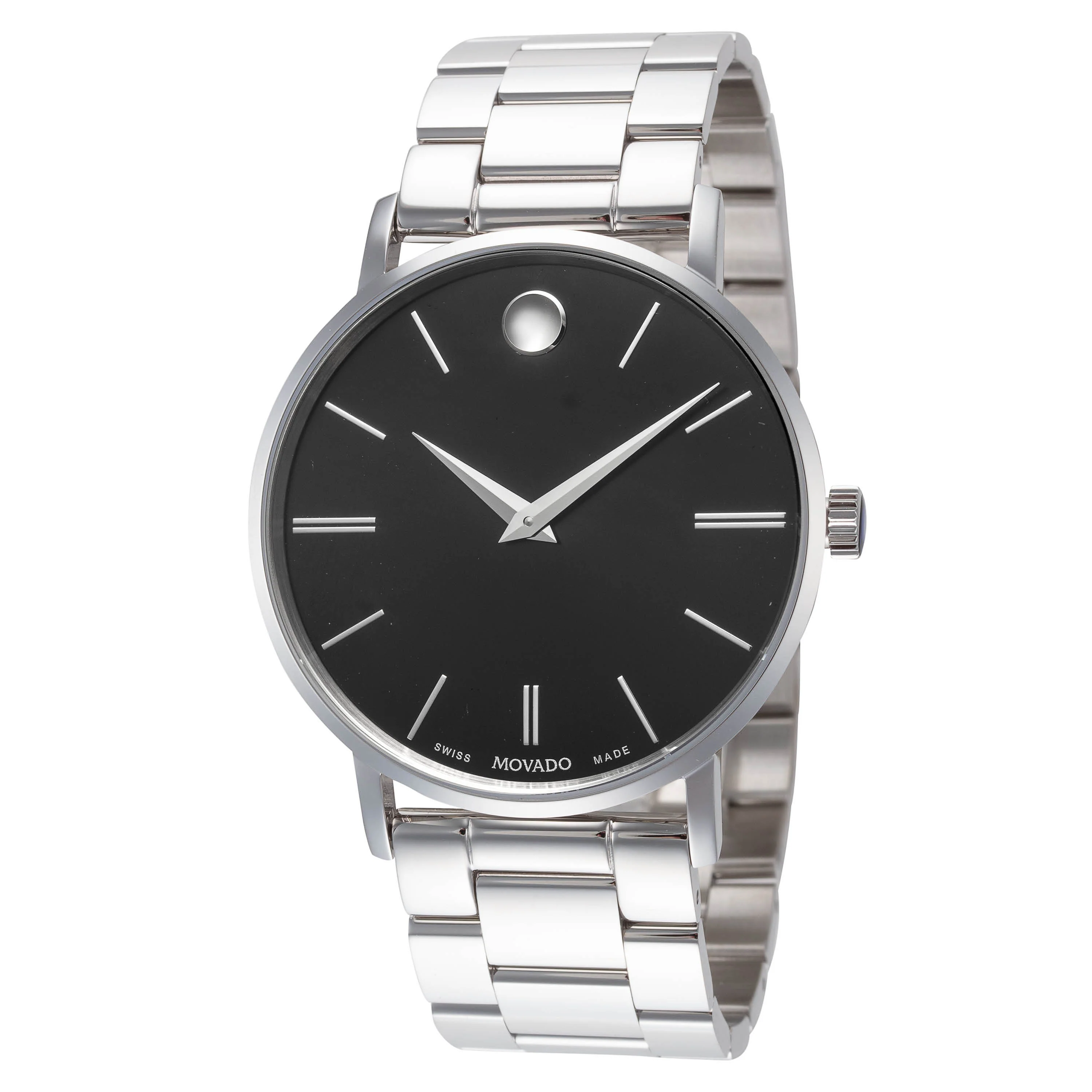 Corporate 40mm / Black / Silver Black Dial