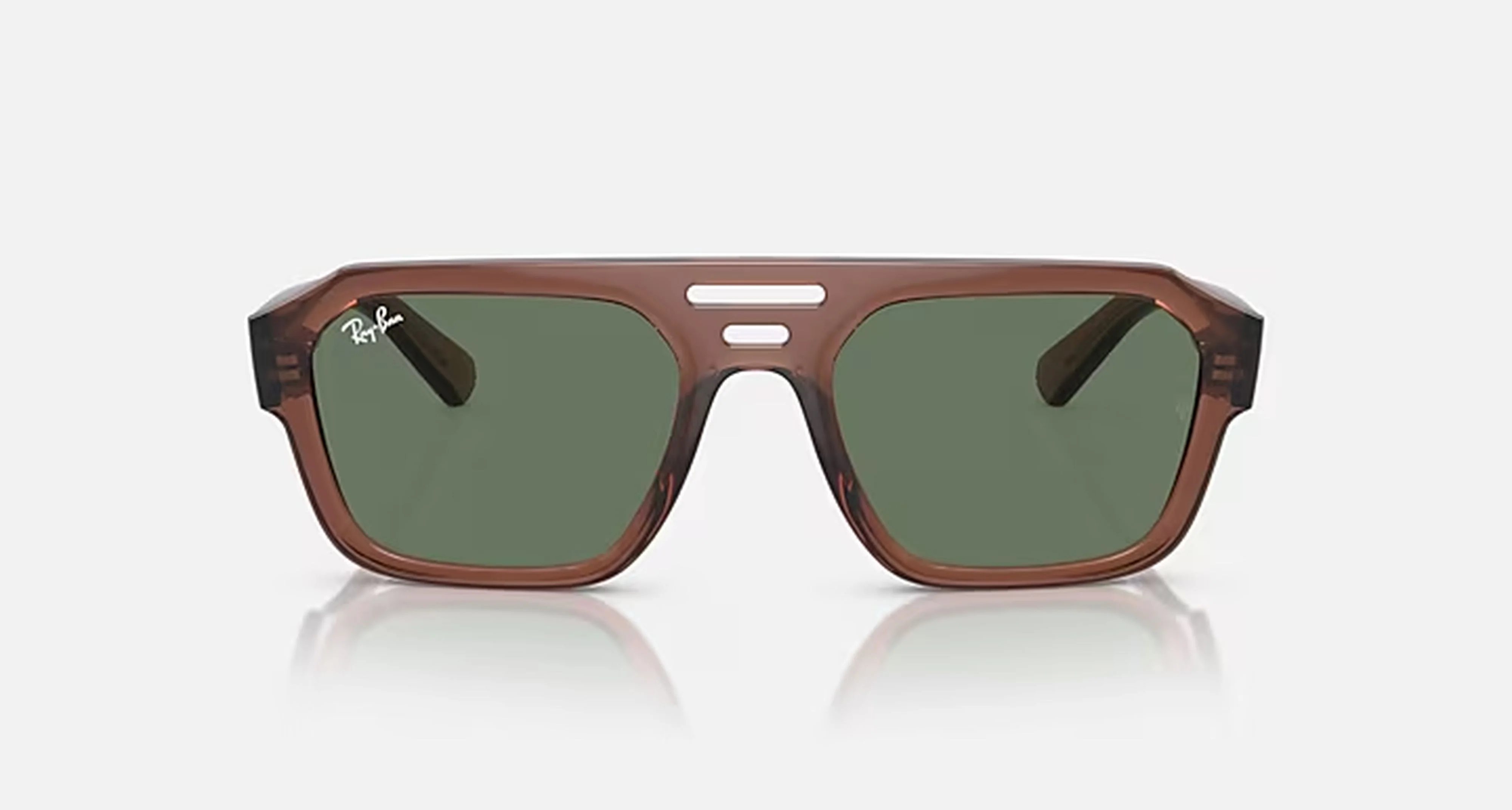 CORRIGAN BIO-BASED UNISEX / TRANSPARENT BROWN - DARK GREEN | Dial - Image 2