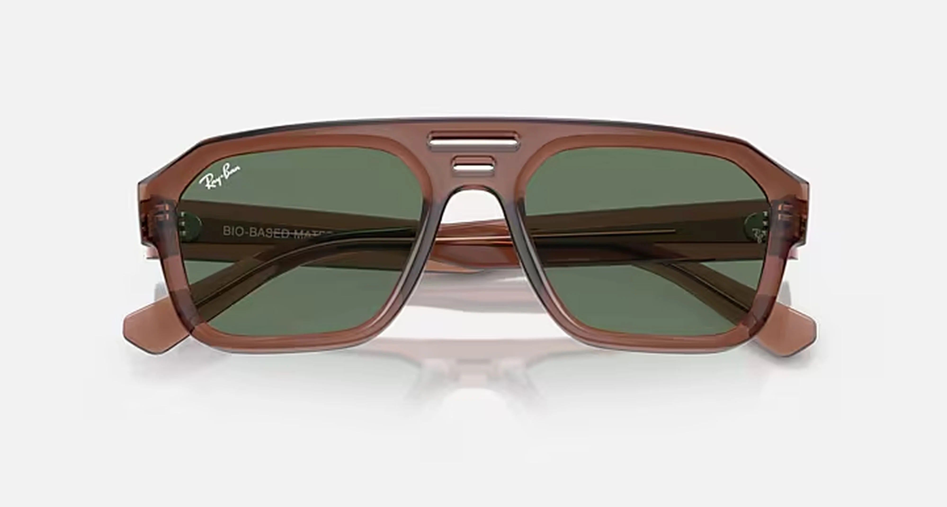 CORRIGAN BIO-BASED UNISEX / TRANSPARENT BROWN - DARK GREEN | Dial - Image 4