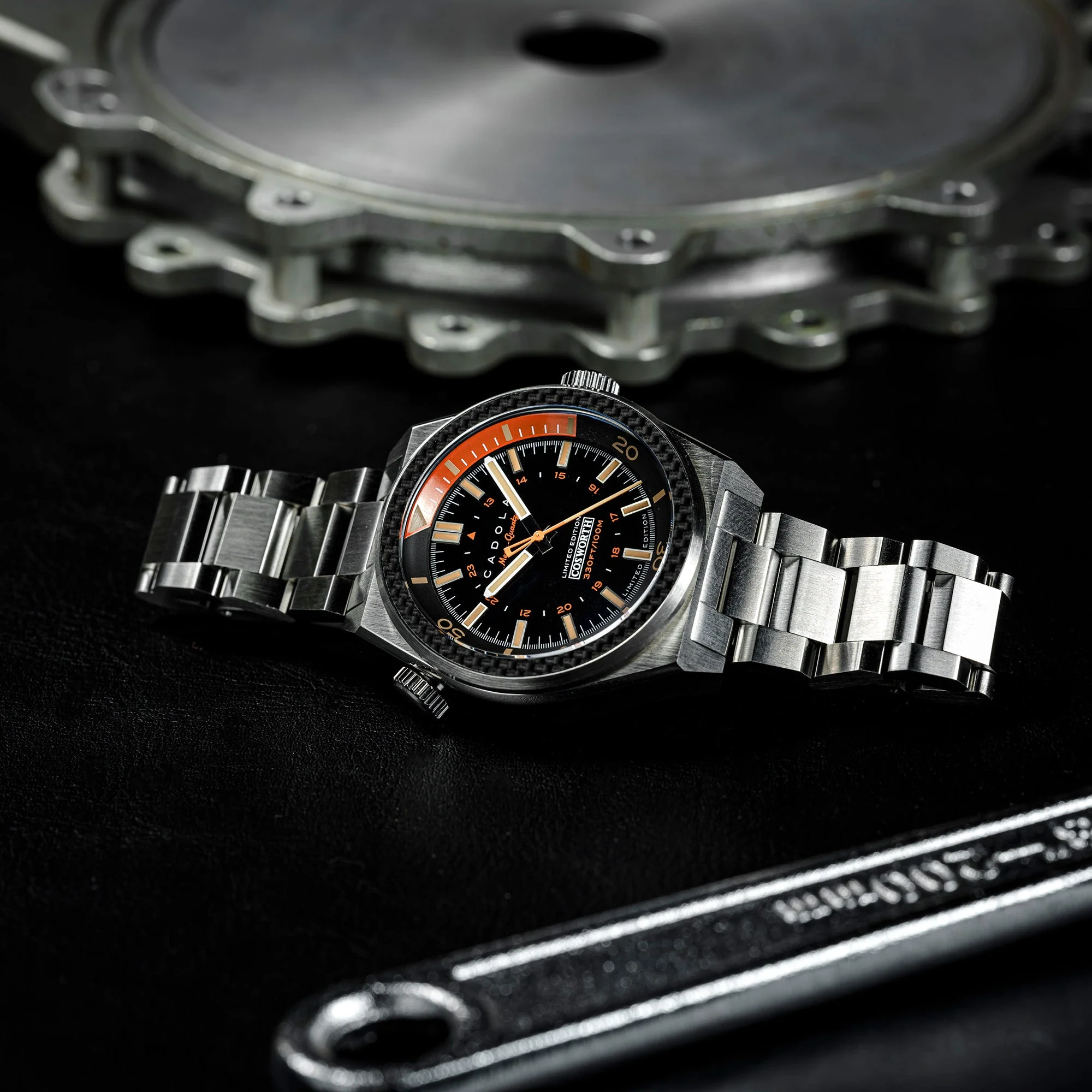 COSWORTH COSTIN MECA-QUARTZ LIMITED EDITION BLACK / STAINLESS STEEL Black Dial - Image 2