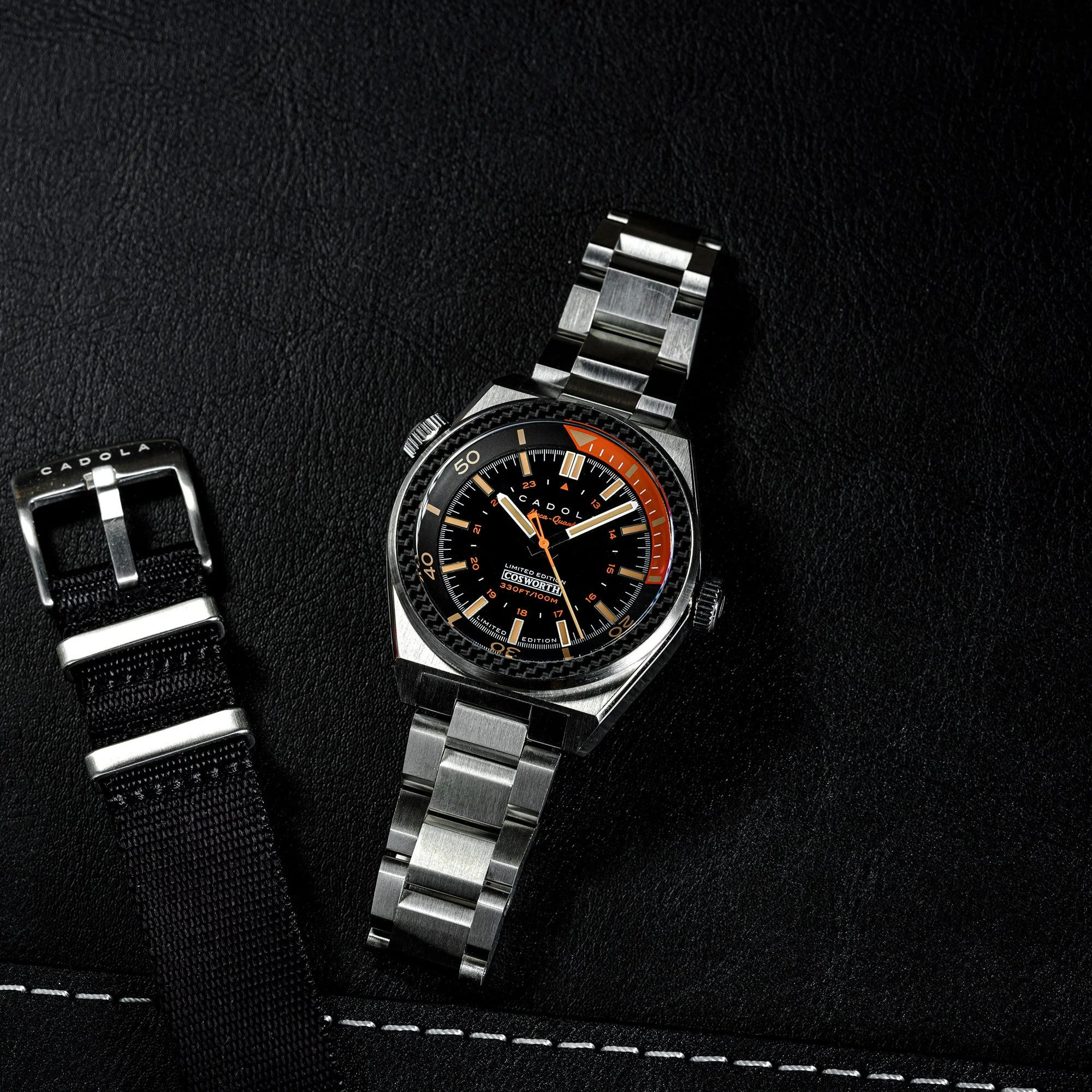 COSWORTH COSTIN MECA-QUARTZ LIMITED EDITION BLACK / STAINLESS STEEL Black Dial - Image 3