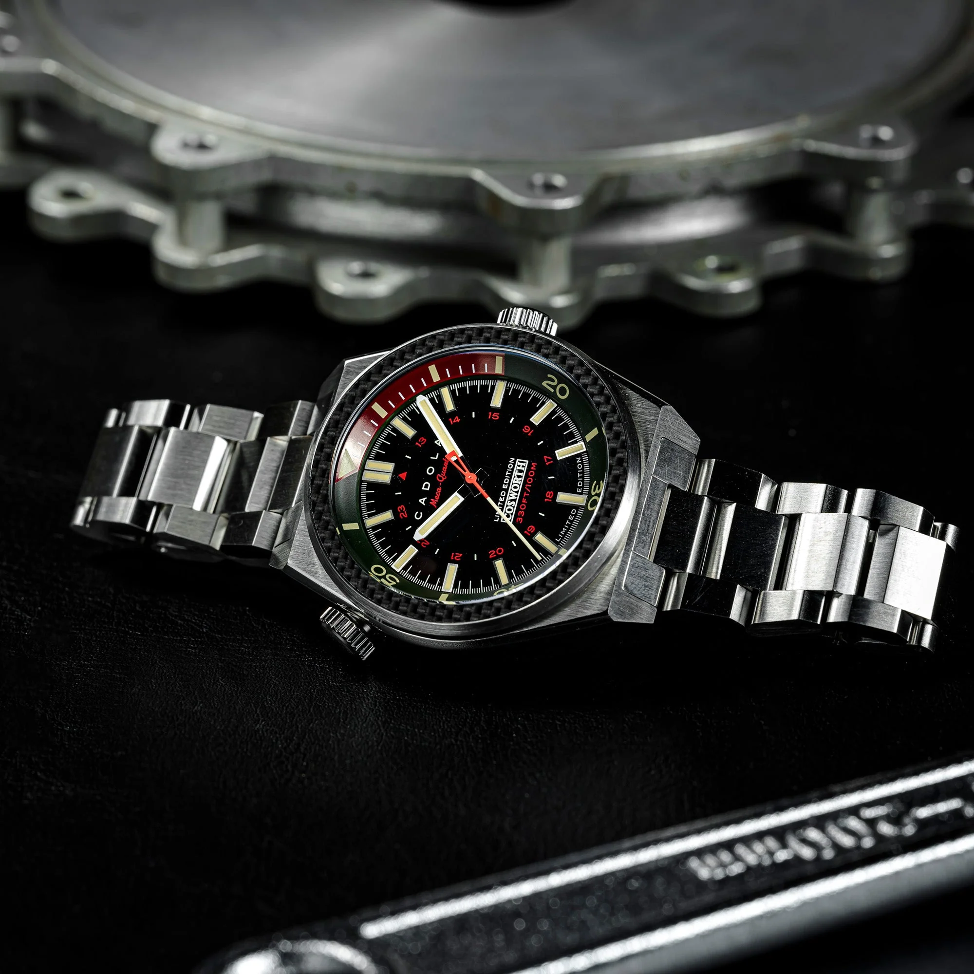 COSWORTH COSTIN MECA-QUARTZ LIMITED EDITION BLACK / STAINLESS STEEL Black Dial - Image 3