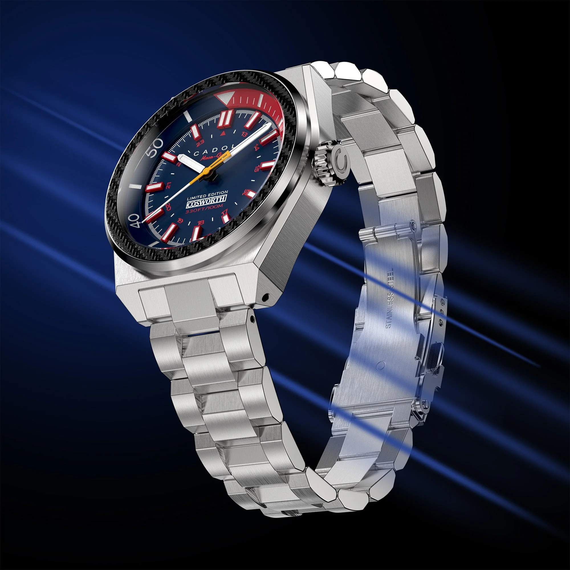 COSWORTH COSTIN MECA-QUARTZ LIMITED EDITION BLUE / STAINLESS STEEL | Blue Dial - Image 4